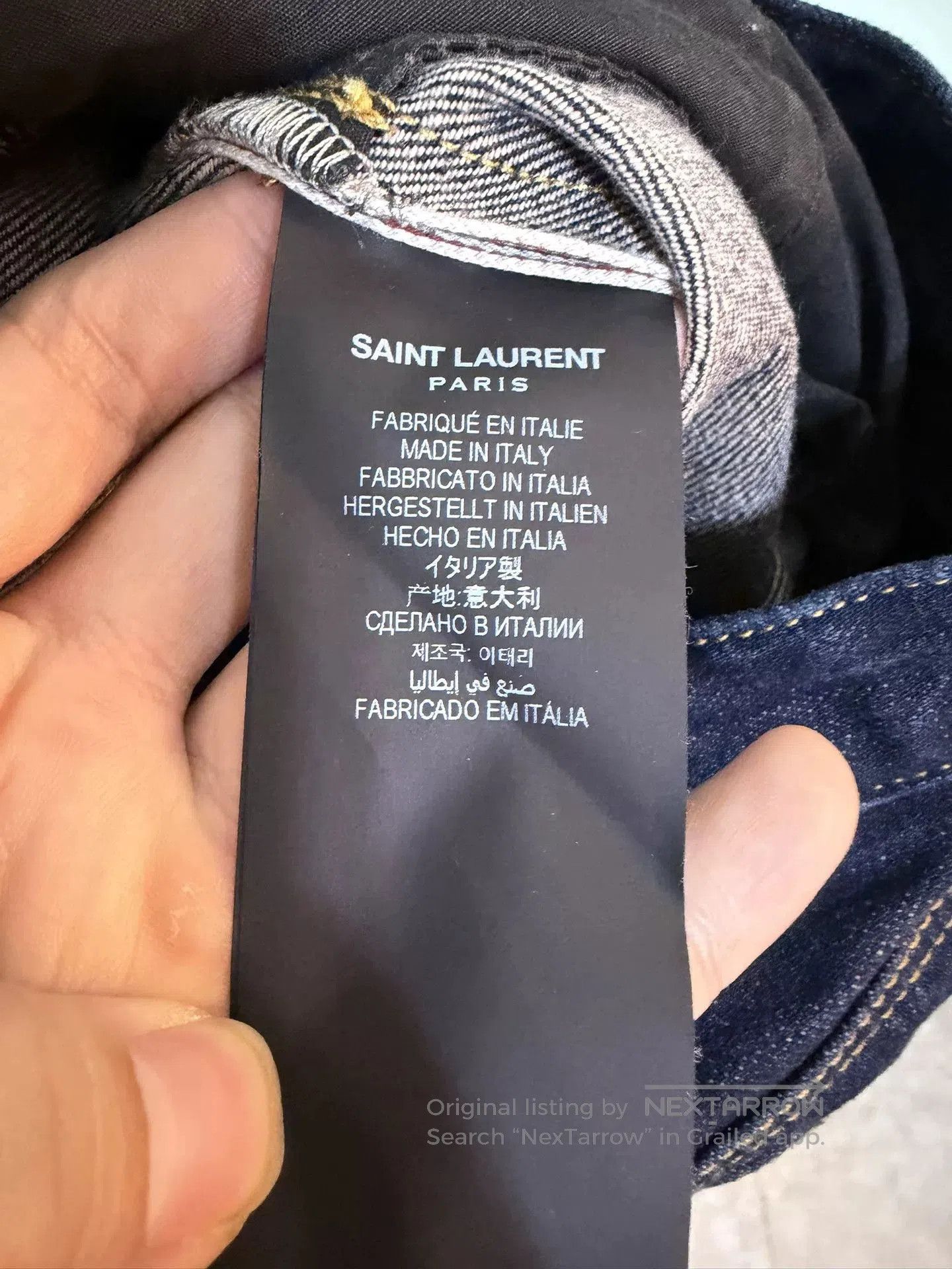 Saint Laurent Paris Saint Laurent Men's Straight Jeans. Size US 32 / EU 48 - 4 Thumbnail