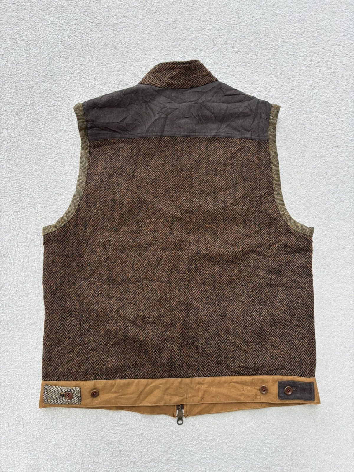 Harris Tweed Karl Helmut x Harris Tweed Patchwok Vest Size US M / EU 48-50 / 2 - 13 Thumbnail