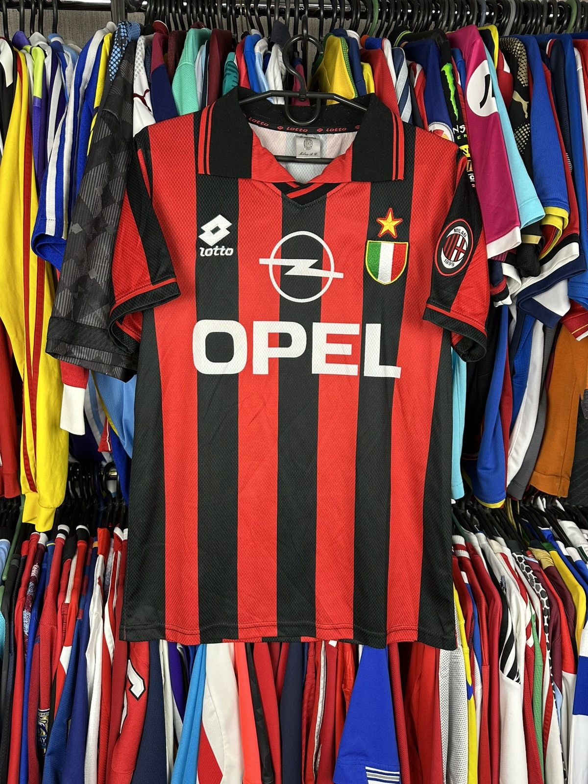 Other AC Milan football shirt 1994/1995 Soccer Jersey Lotto Italy Size US S / EU 44-46 / 1 - 1 Thumbnail