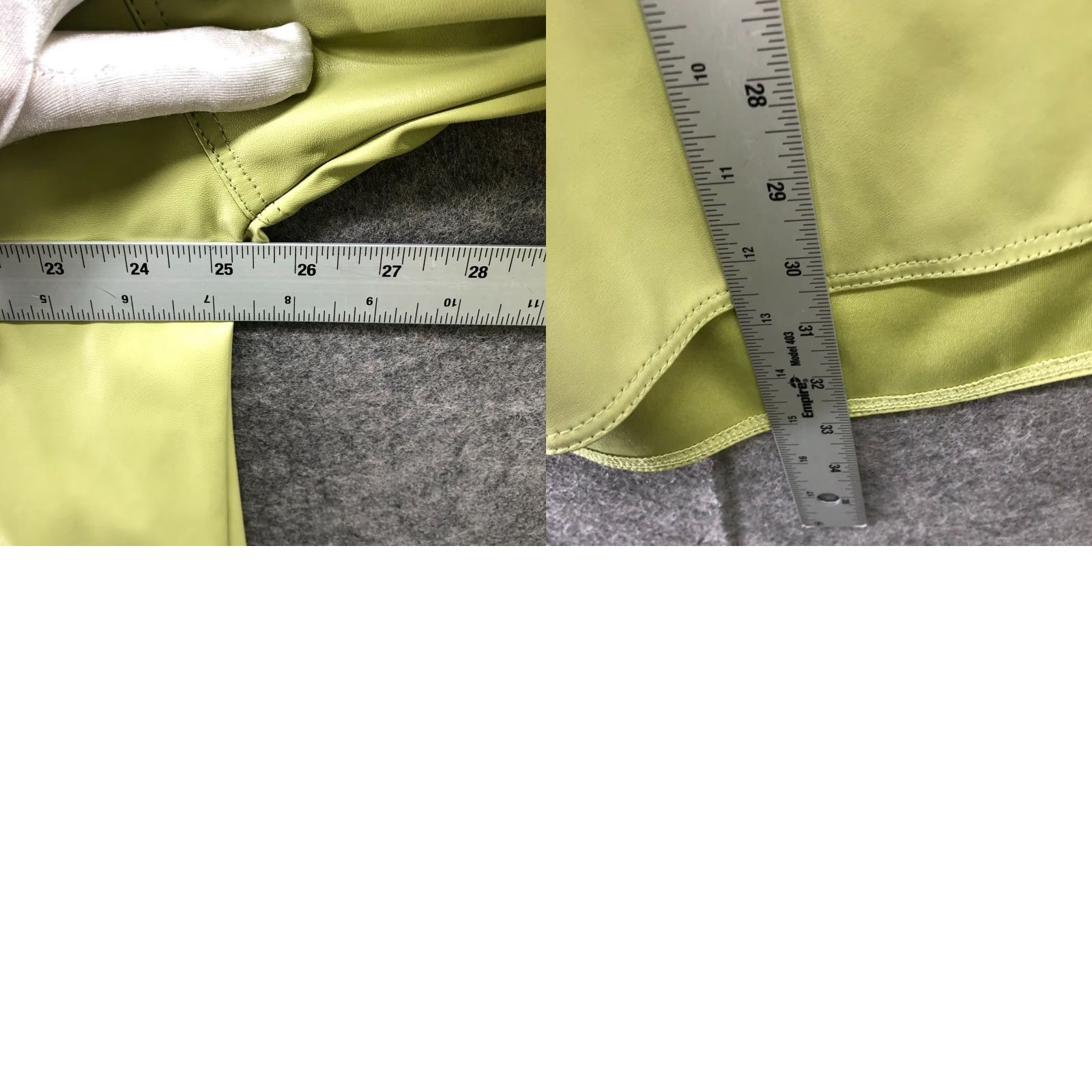 Asos ASOS Faux Leather Oversized Shirt Jacket Womens 4 (S) Lime Green Shacket Shirt Jacket Womens 4 Lime Green ASOS Oversized Shacket Green Casual 90s? Size S / US 4 / IT 40 - 8 Thumbnail