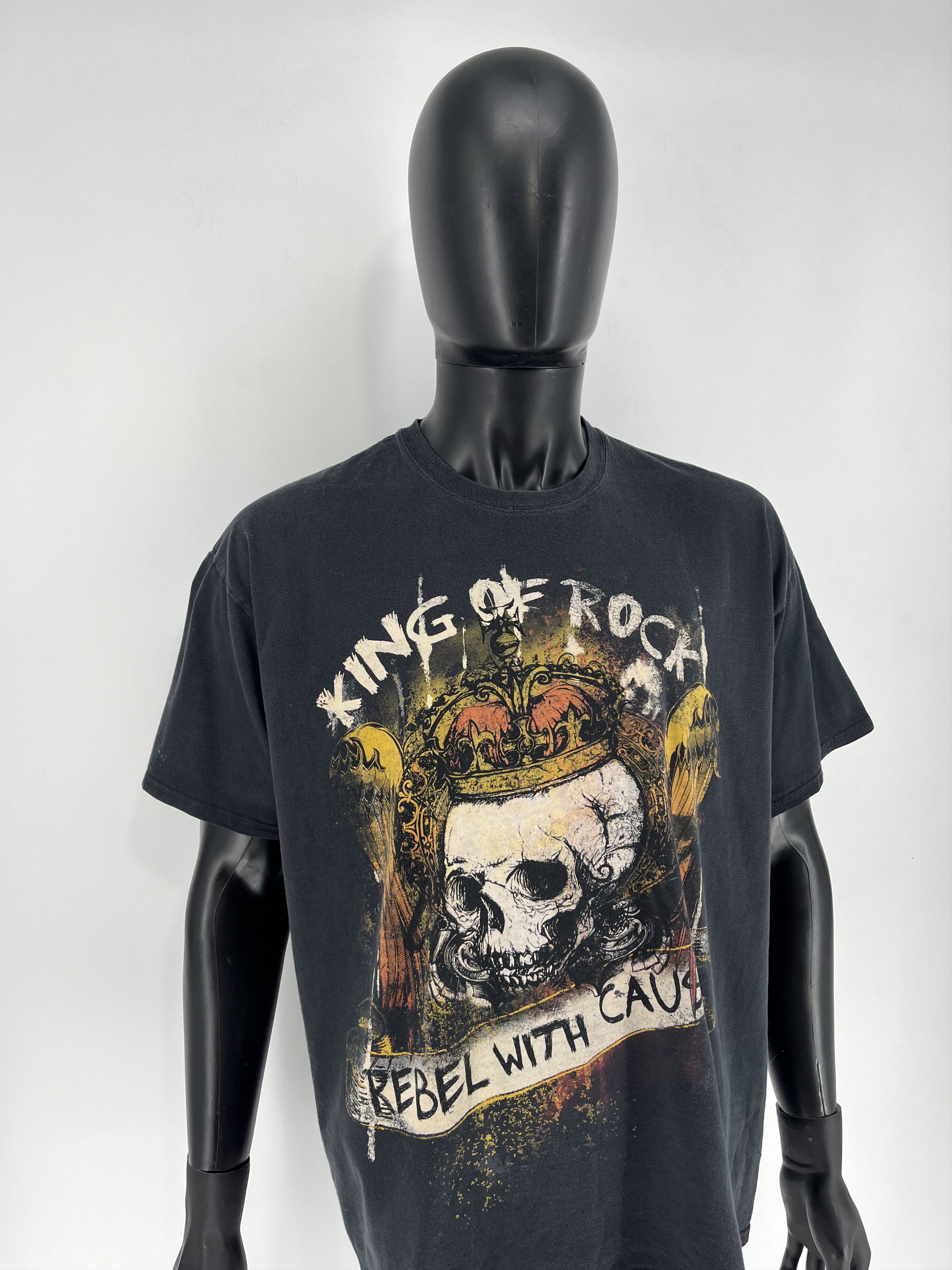 Band Tees × Vintage T Shirt Vintage 90s King Of Rock Rebel With Cause Size 2XL Size US XL / EU 56 / 4 - 3 Thumbnail