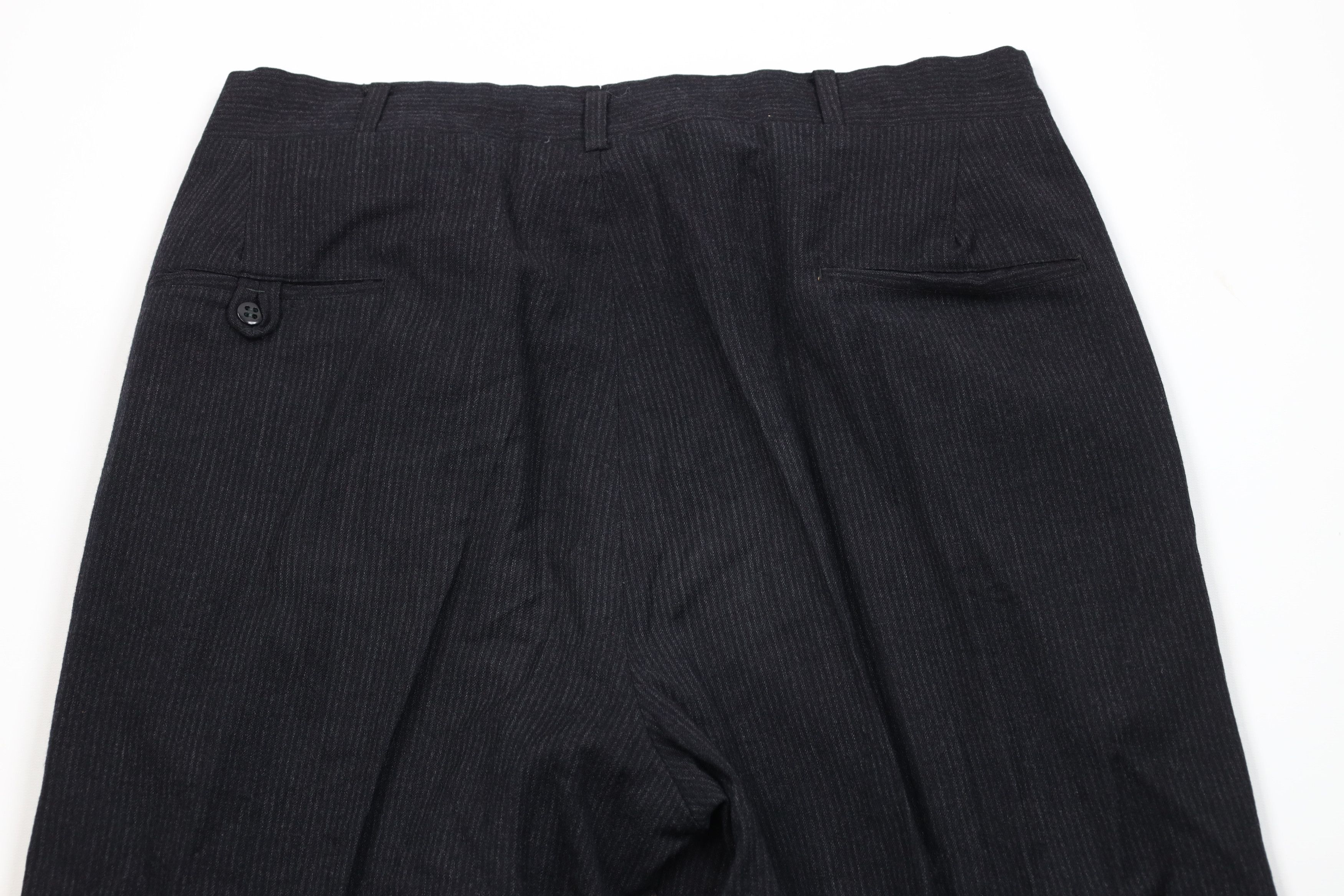 Vintage Vintage 50s Rockabilly Wool Striped Wide Leg Chino Pants USA Size US 36 / EU 52 - 9 Thumbnail