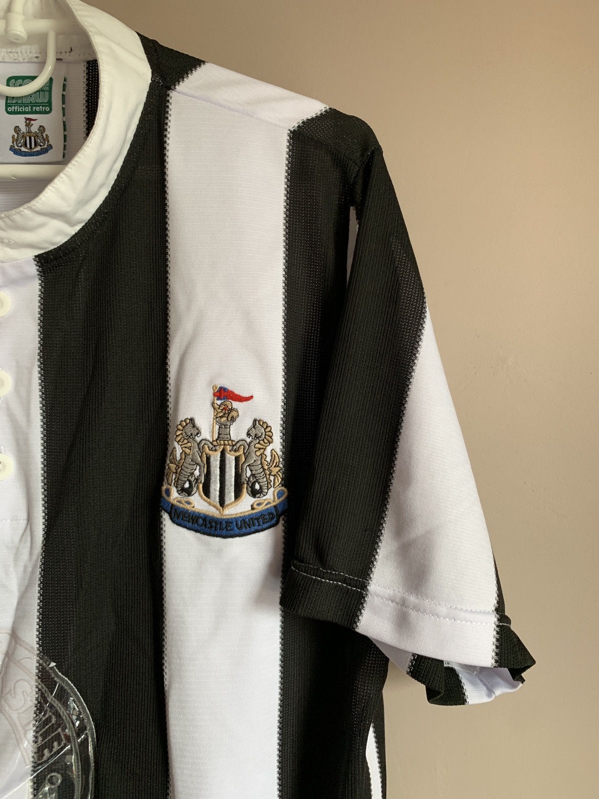 Vintage Newcastle United 1995 Home Football Shirt Retro Score Draw L Size US L / EU 52-54 / 3 - 6 Thumbnail