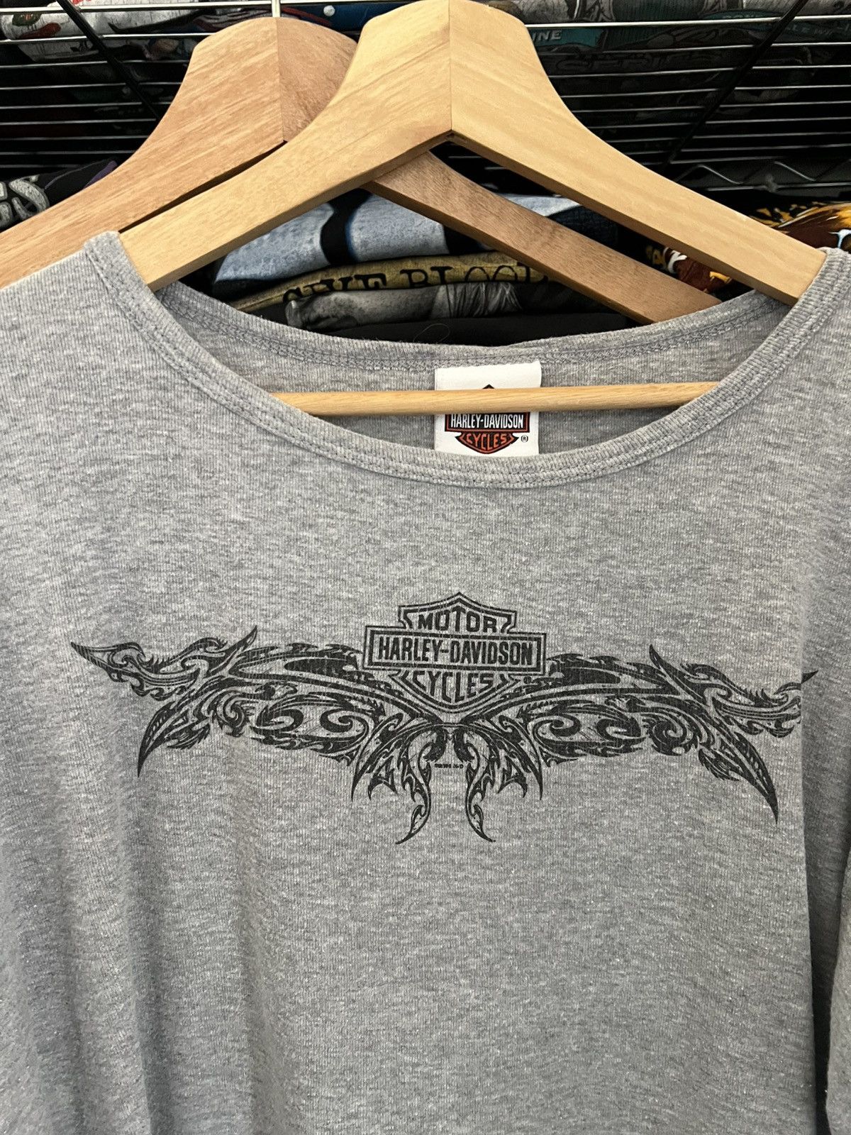 Harley Davidson 2000s H-D Starved Rock Ottawa Tee Flaming Sleeves Printed Size XL / US 12-14 / IT 48-50 - 3 Thumbnail