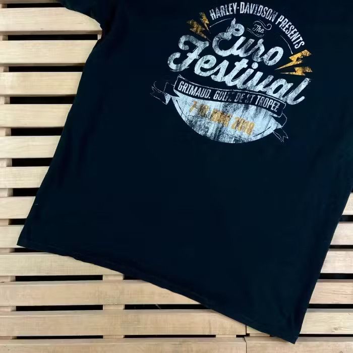 Harley Davidson × Vintage Mens T Shirt Harley Davidson Vintage Size L Big Logo Size US L / EU 52-54 / 3 - 3 Thumbnail
