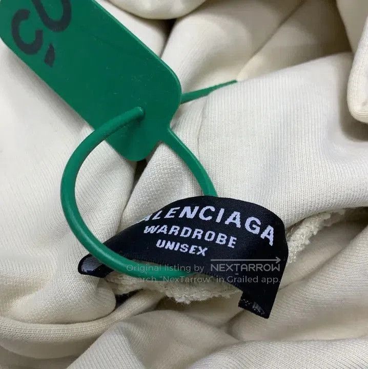 Balenciaga Balenciaga Logo Print White Hoodie Unisex. Size US XS / EU 42 / 0 - 4 Thumbnail
