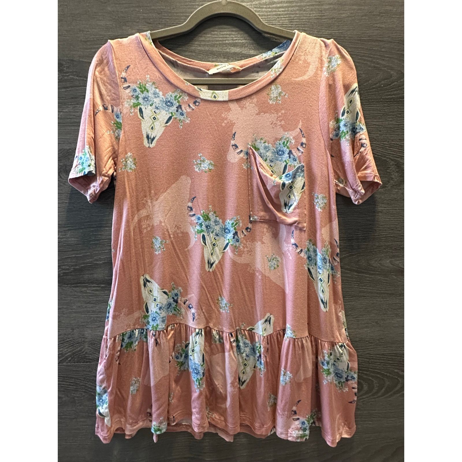 Other Pink Steer skull boutique top (M) Size M / US 6-8 / IT 42-44 - 1 Thumbnail