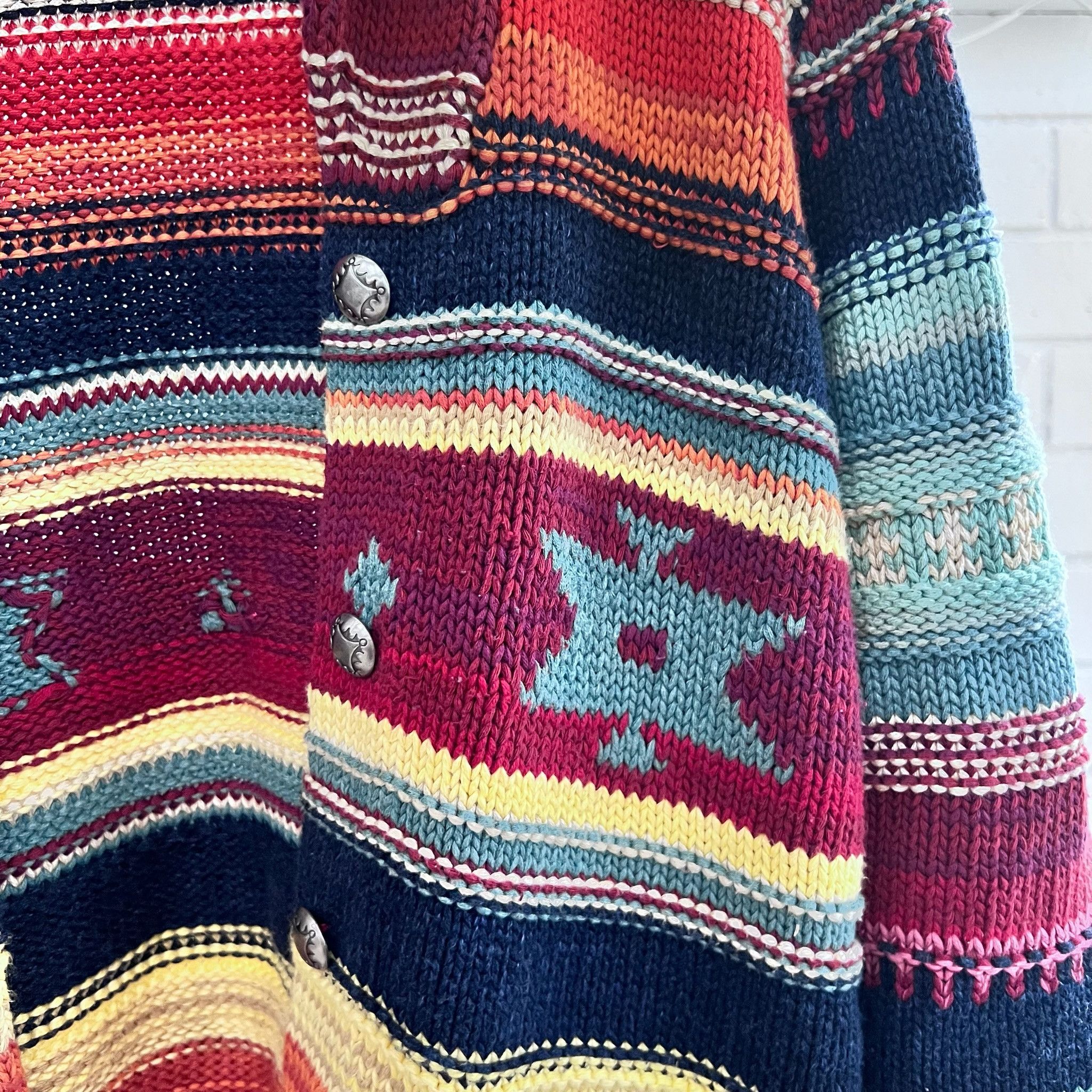 Polo Ralph Lauren $898 Polo Ralph Lauren Hand Knit Beacon Cardigan Size S / US 4 / IT 40 - 3 Thumbnail