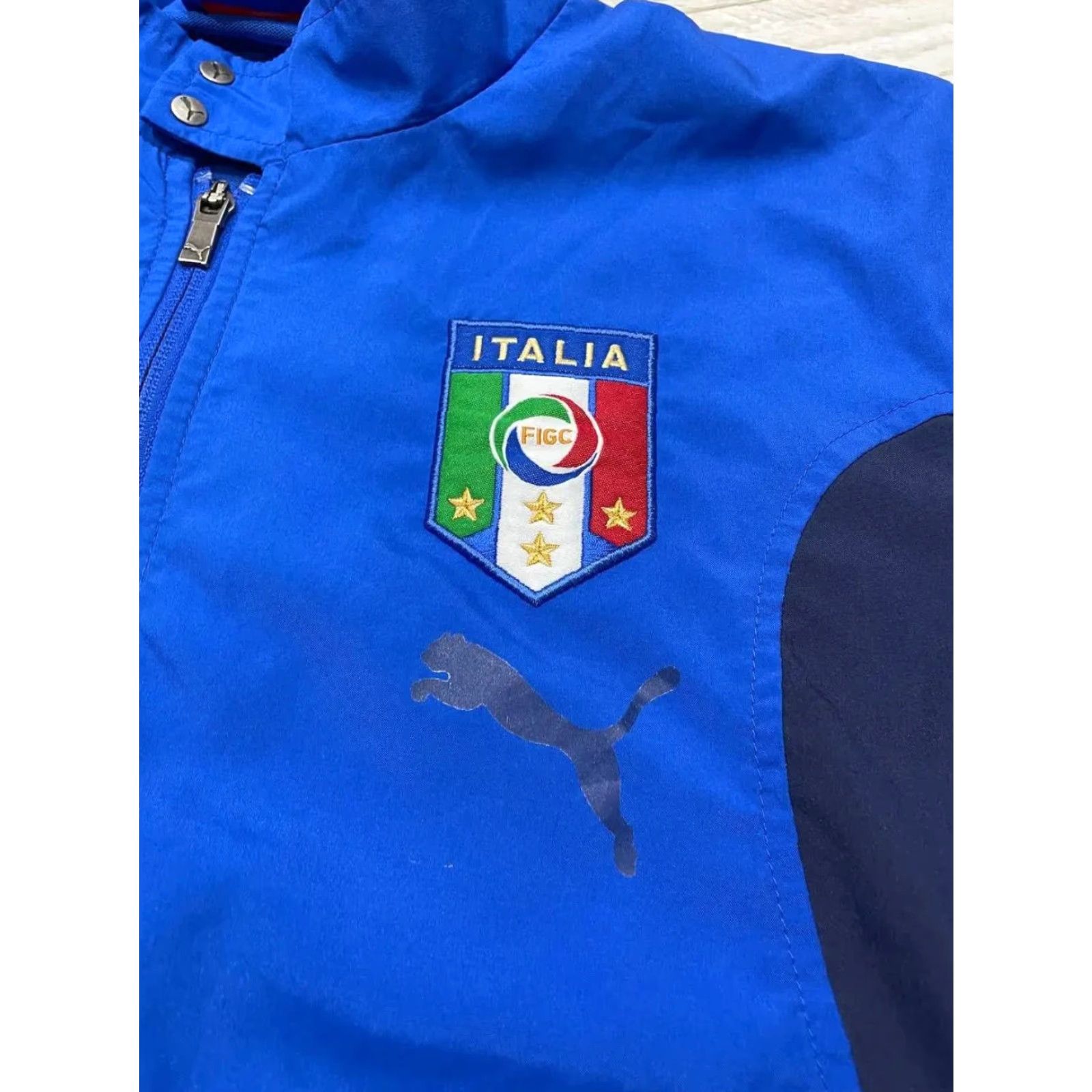 Puma VINTAGE PUMA Italy Jacket And Pants Tracksuit 2006 Track Men Size S Blue Size 36R - 6 Thumbnail