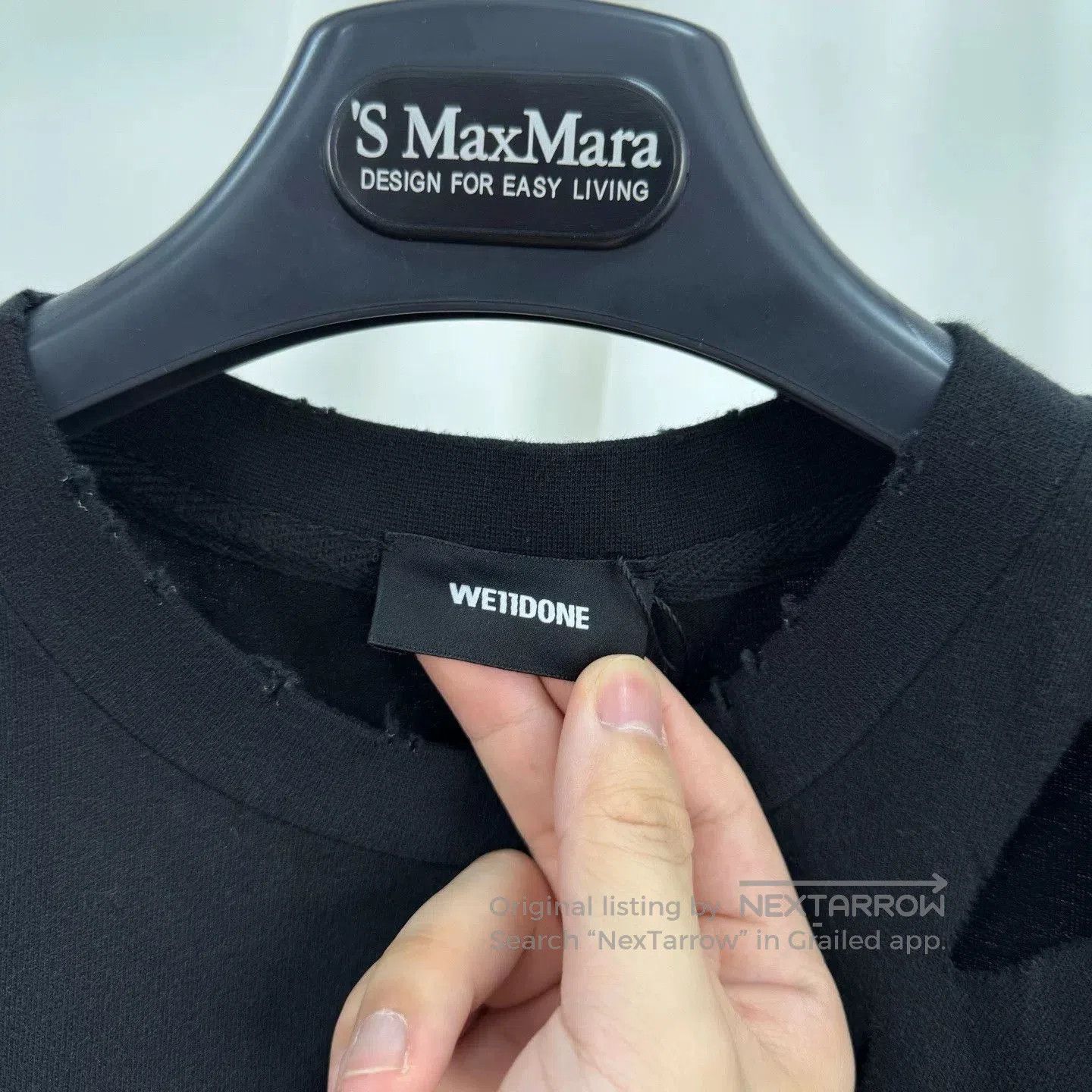 WE11DONE we11done black distressed short sleeve t. Size XS / US 0-2 / IT 36-38 - 5 Thumbnail