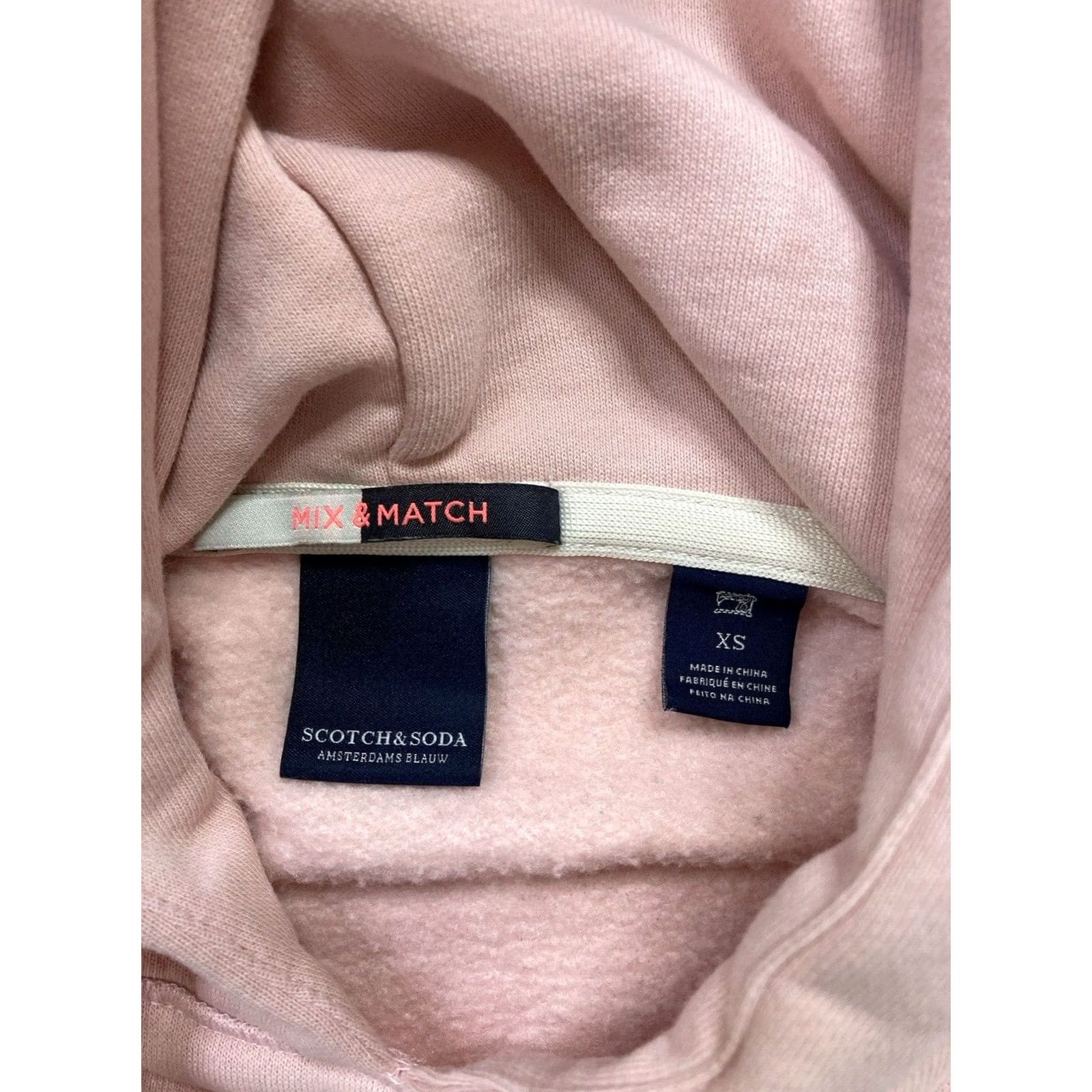 Scotch & Soda SCOTCH & SODA Hoodie Women XS Pink Logo Graphic Pullover Hooded Size XS / US 0-2 / IT 36-38 - 5 Thumbnail