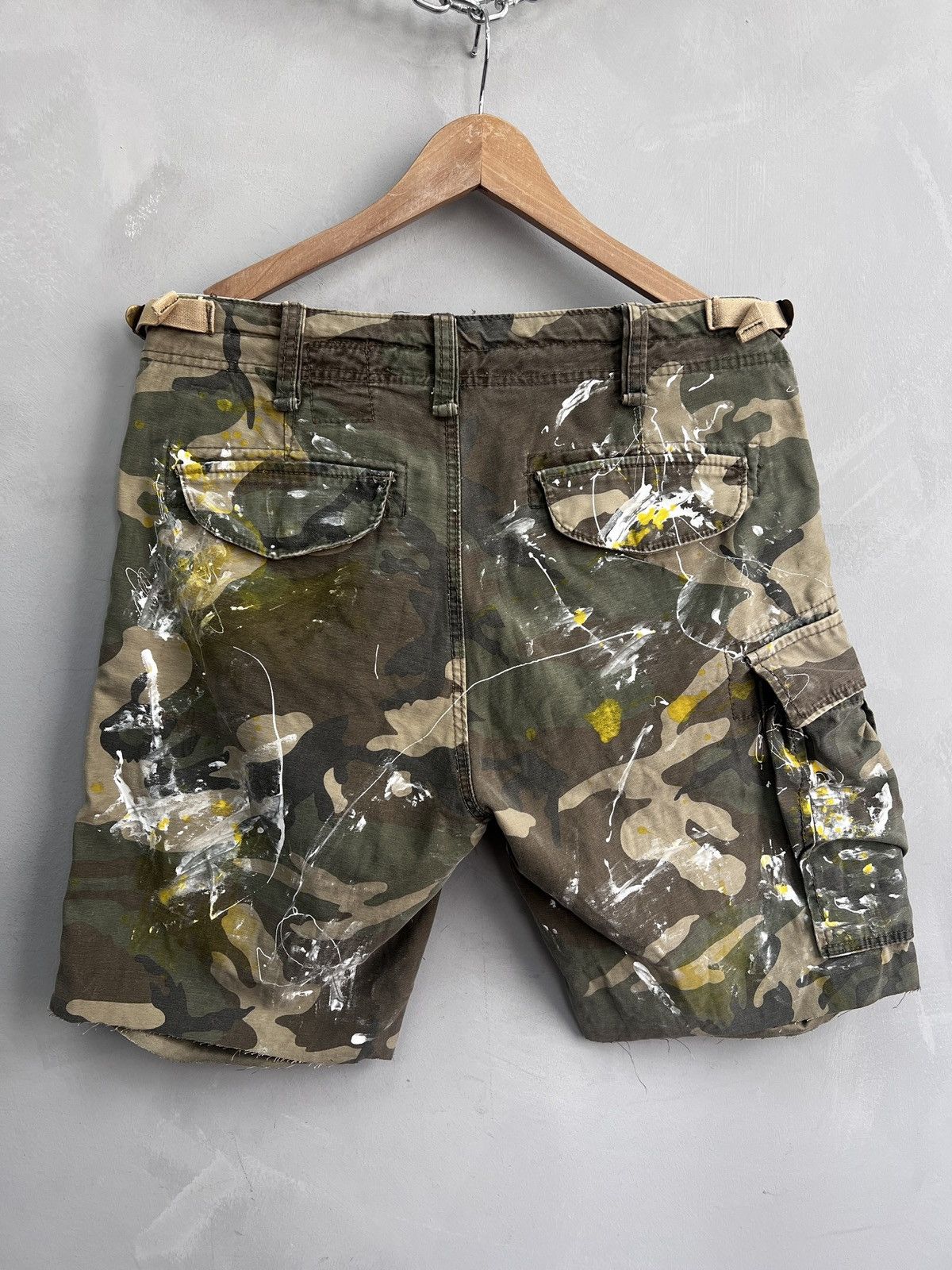 Japanese Brand Vintage RETRO ARMY MILITARY 90s y2k cargo paint shorts pants Size US 30 / EU 46 - 8 Thumbnail