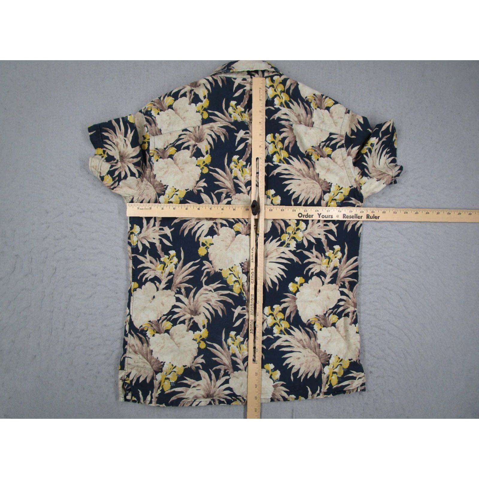 Allsaints AllSaints Shirt Mens M Multicolor Floral Linen Blend Button Up Hawaiian Casual Travel Short Sleeve Size US M / EU 48-50 / 2 - 6 Thumbnail