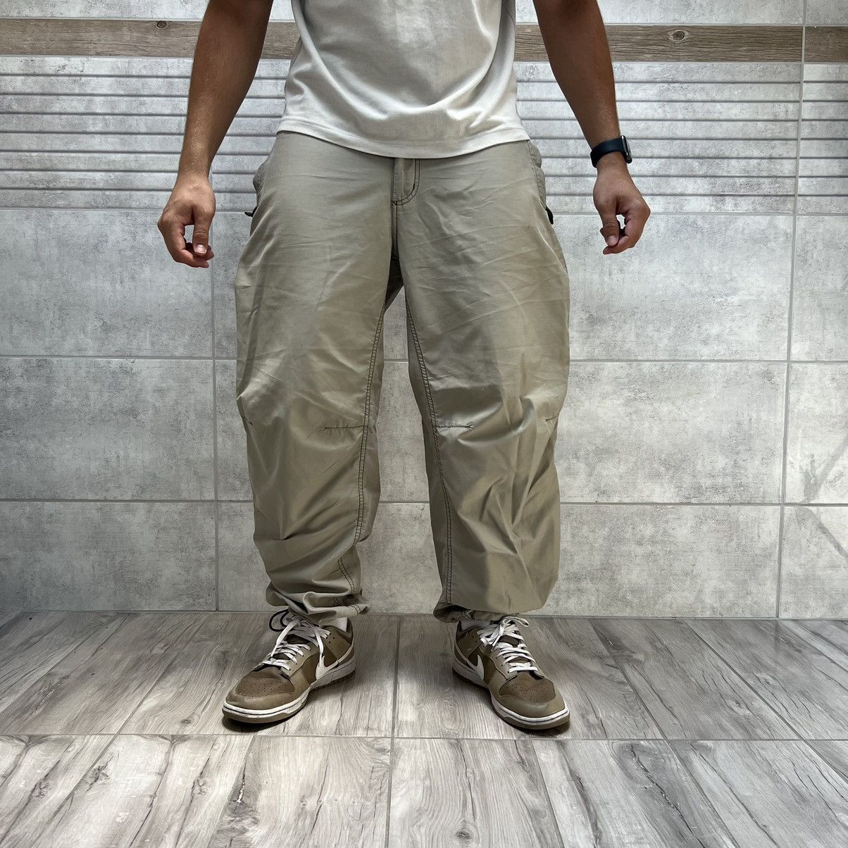 Gap × Vintage GAP PARACHUTE BALLON JOGGER Y2K 2000S KANYE GORPCORE UTILITY Size US 32 / EU 48 - 2 Thumbnail
