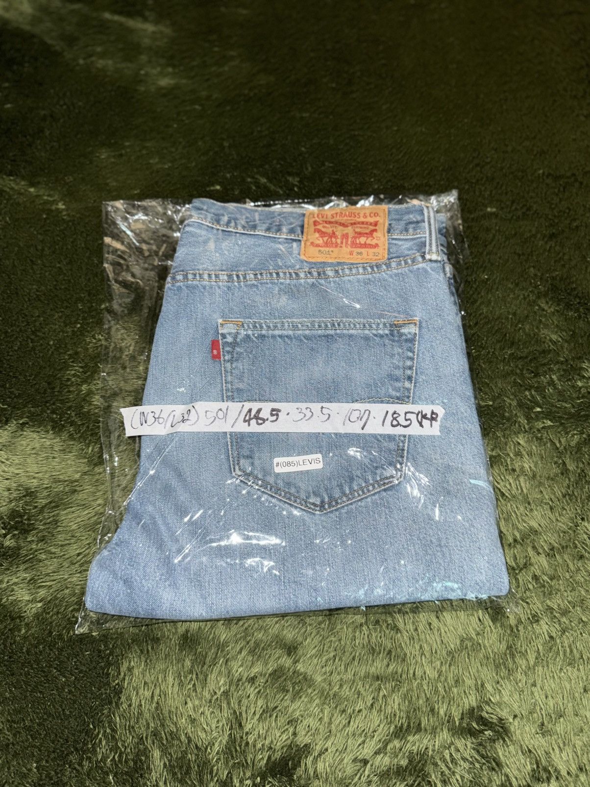 Levi's [W36/L32] Levi’s 501 Blank Tab Vintage Washed Denim Pants Size US 36 / EU 52 - 12 Thumbnail