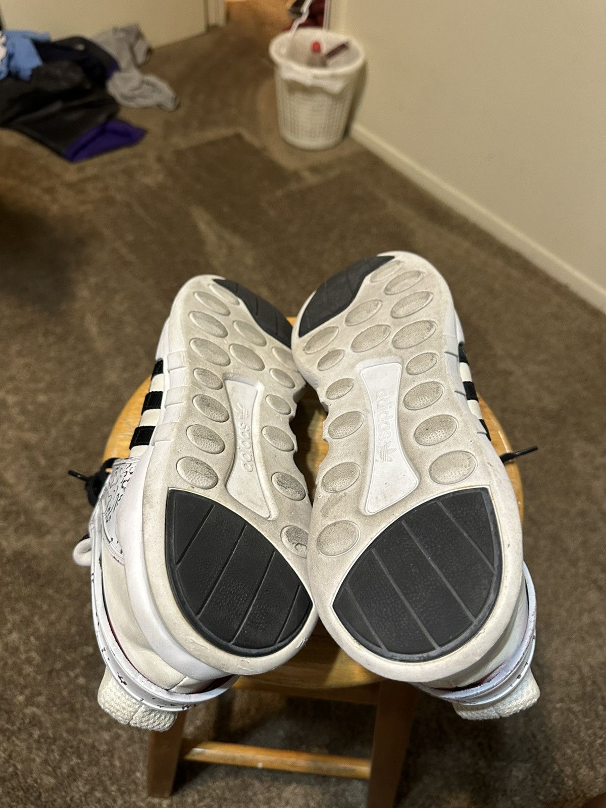 Adidas Vintage Adidas EQT SUPPORT ADV 'BLACK' 00s size 13 Size US 13 / EU 46 - 6 Thumbnail