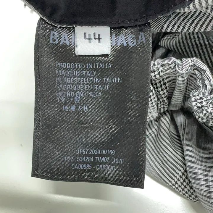 Balenciaga Balenciaga Balenciaga Gray Check WideLeg Casual Pants -250 Size US 44 / EU 60 - 5 Thumbnail