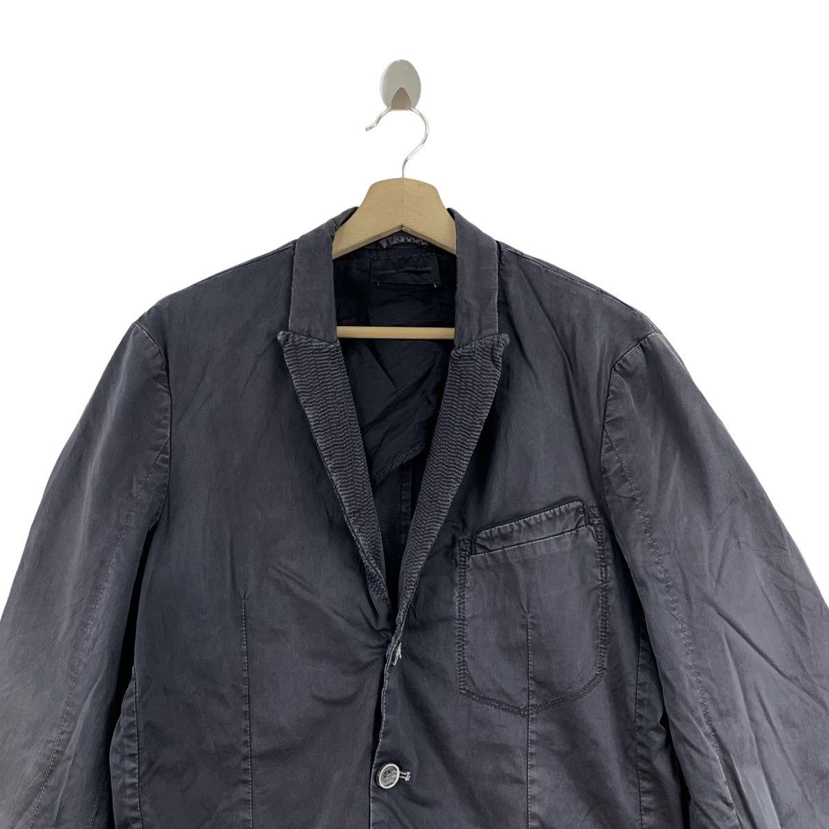 Diesel Vintage DIESEL BLACK GOLD Plain Black Blazer Coat Jacket Size US M / EU 48-50 / 2 - 2 Thumbnail
