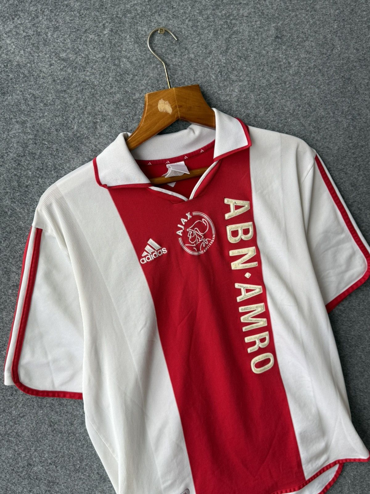 Adidas Vintage Adidas Ajax Amsterdam 2000s home football shirt Size US L / EU 52-54 / 3 - 4 Thumbnail