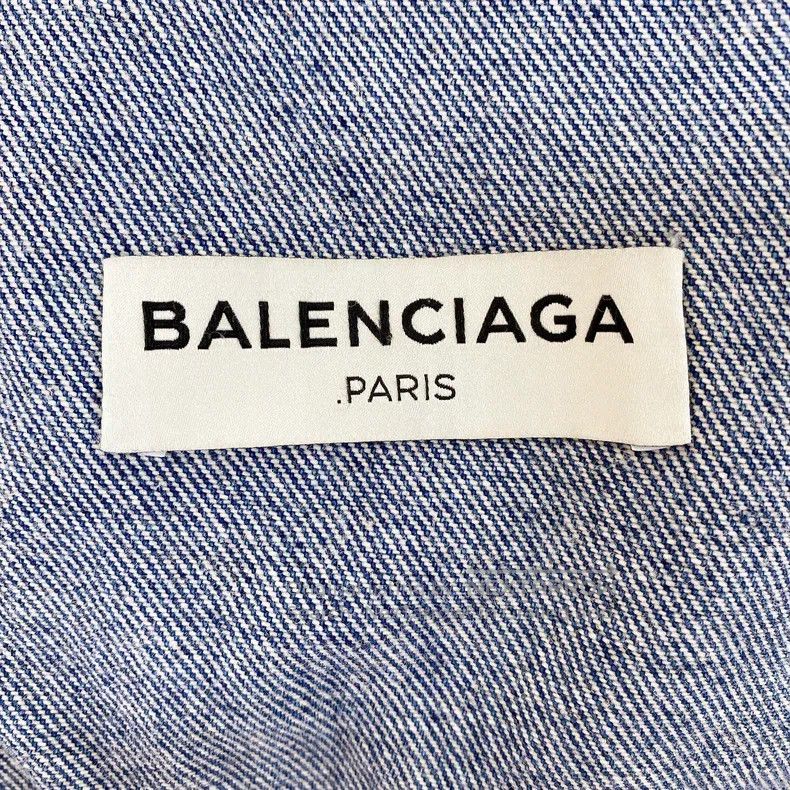 Balenciaga Balenciaga Blue Denim Jacket Size XS / US 0-2 / IT 36-38 - 7 Thumbnail