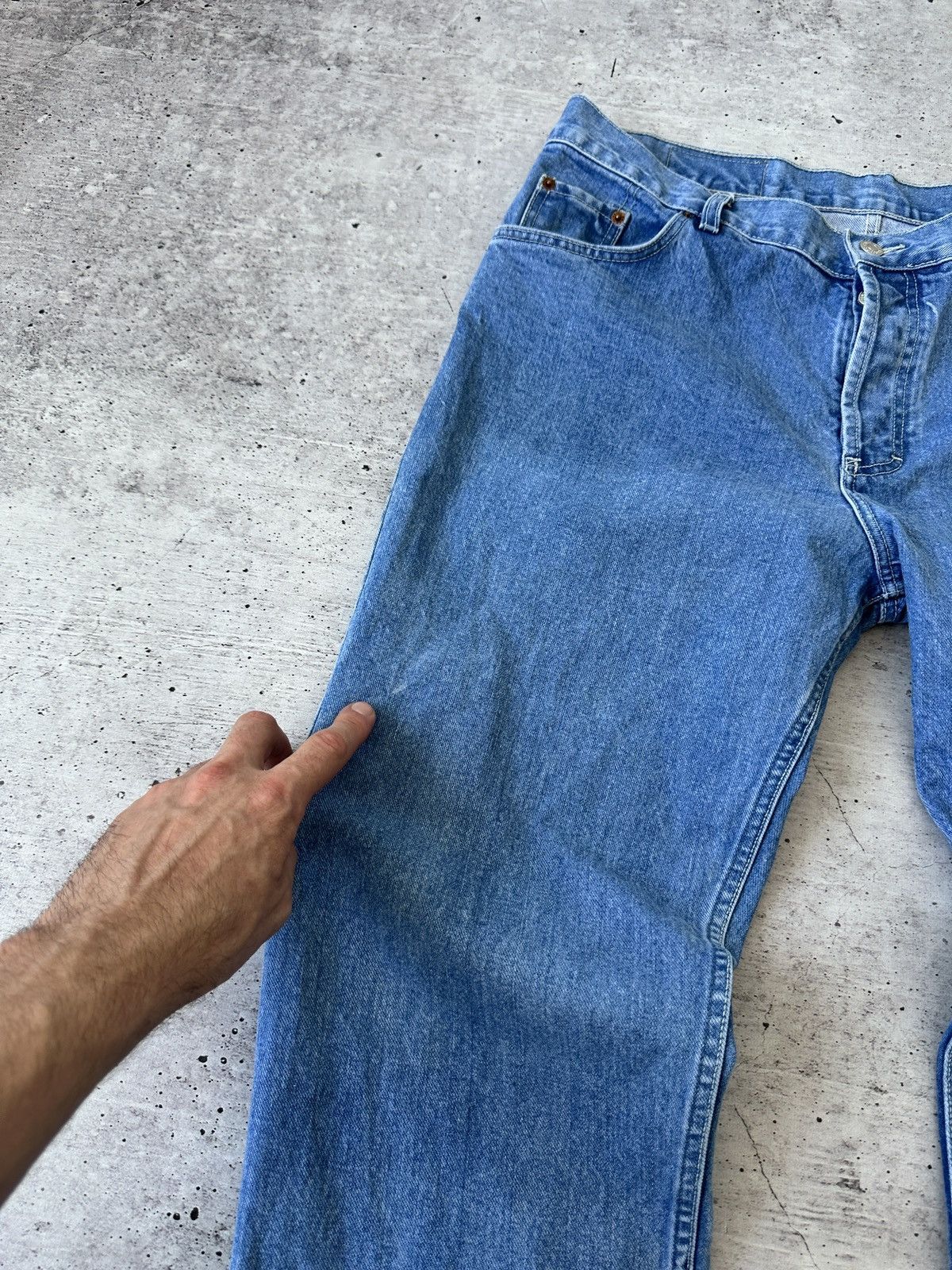 Levi's Vintage 90s Levi’s 501 Jeans Made in USA W35 L32 Blue Denim Size US 35 - 4 Thumbnail