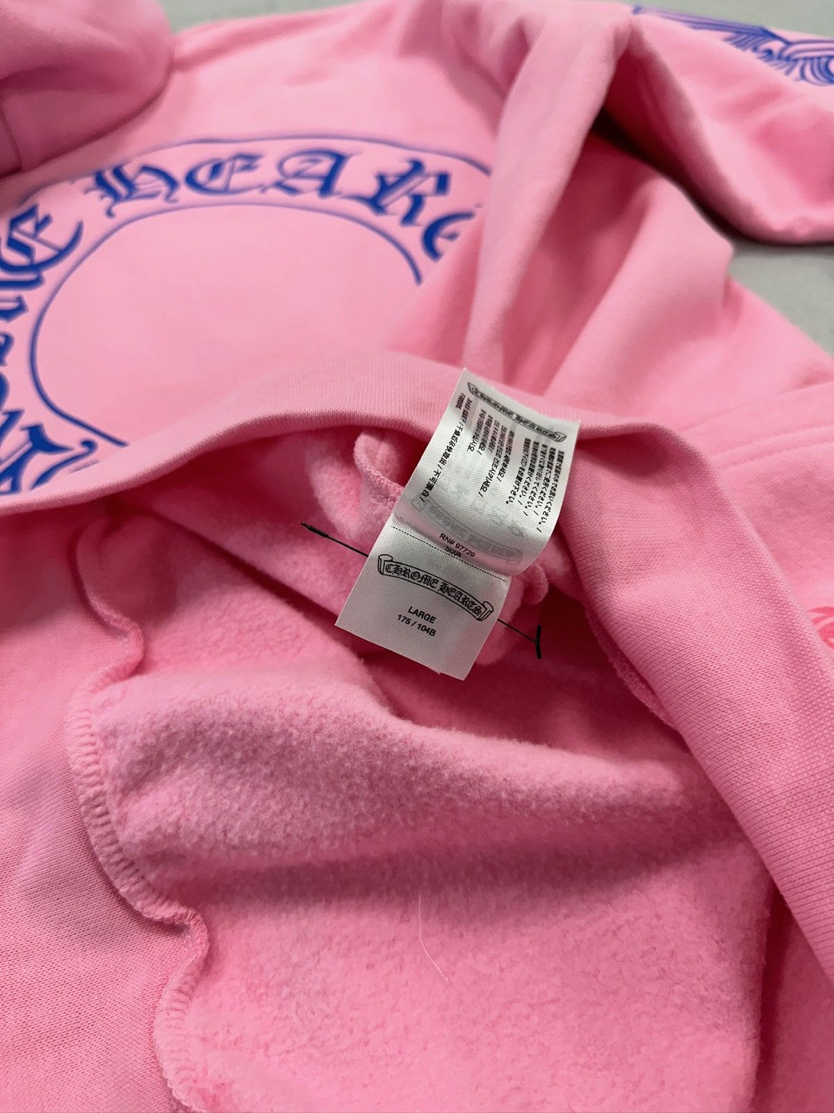 Chrome Hearts Chrome Hearts Floral Horseshoe Logo Hoodie Pink Blue Size US L / EU 52-54 / 3 - 6 Thumbnail