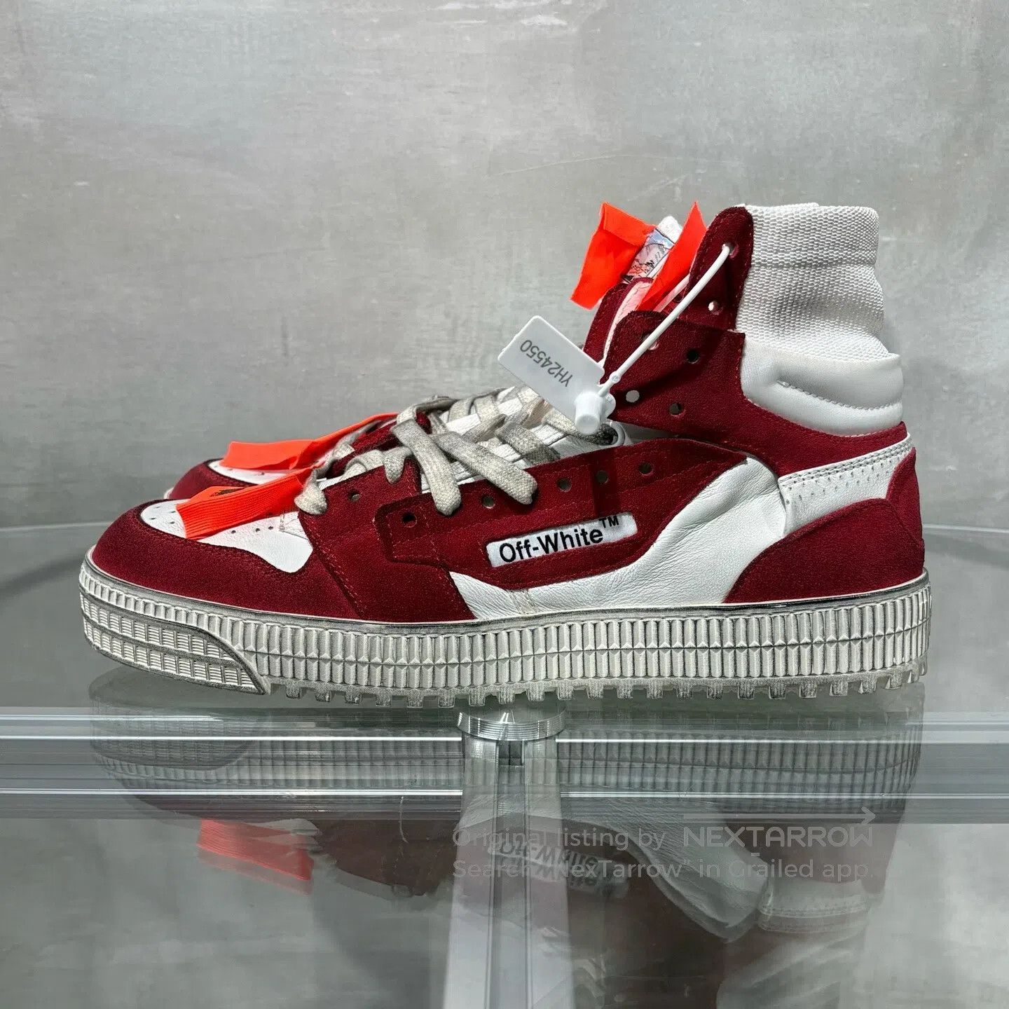Off-White off-white OW Red and White Sport Dirty Shoes Size US 9 / EU 42 - 3 Thumbnail
