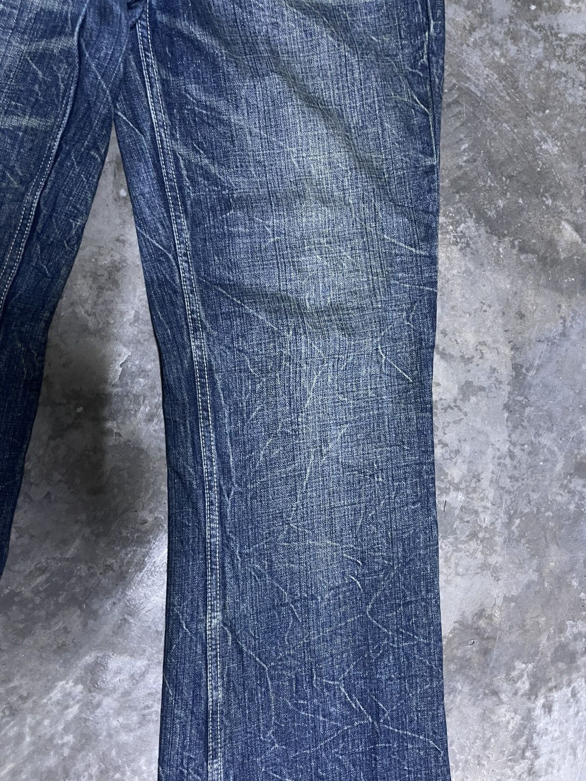 If Six Was Nine × Japanese Brand × Vintage Flare Jeans Japan Lightning Wash Scream Bootcut Jeans Size US 36 / EU 52 - 7 Thumbnail