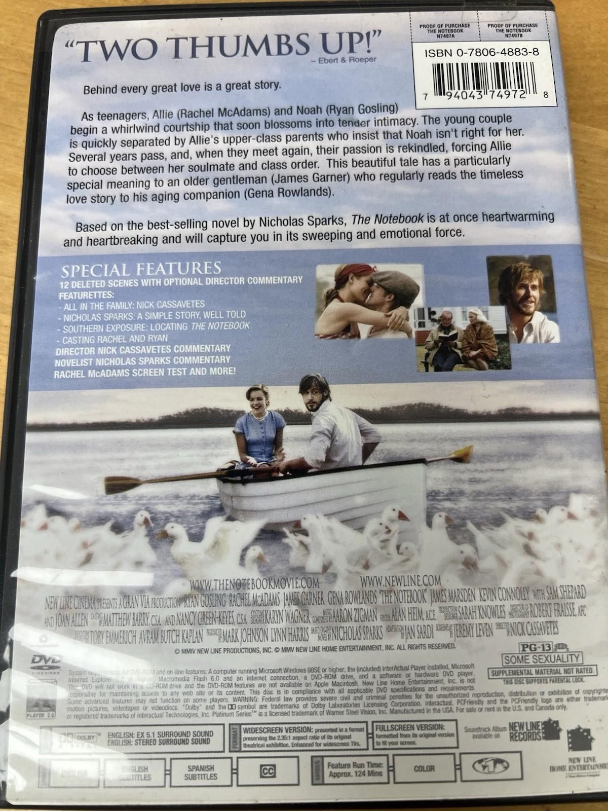 Other The Notebook (DVD, 2004) Size ONE SIZE - 9 Thumbnail
