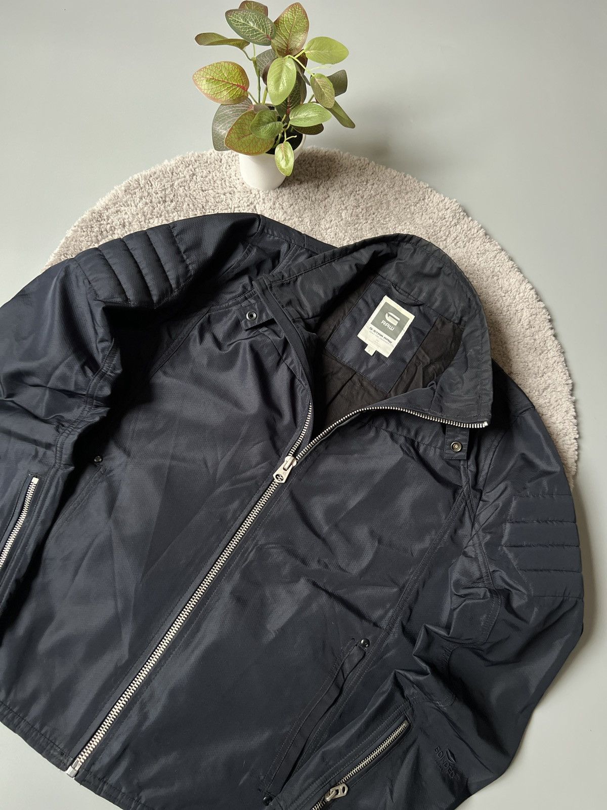 G-Star × Japanese Brand Vintage G-Star Raw Moto Style Nylon Light Jacket Size US L / EU 52-54 / 3 - 1 Thumbnail
