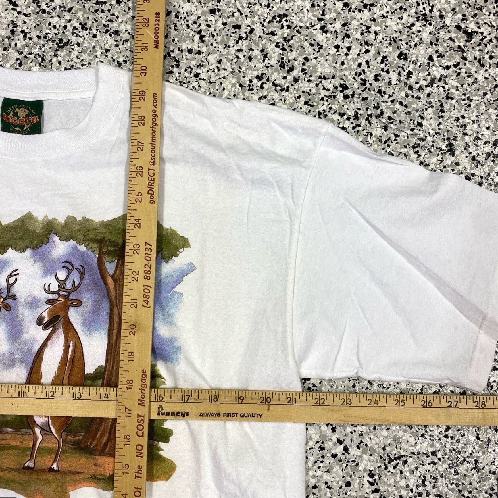 Vintage VINTAGE Logotel Deer Hunting graphic T-Shirt Size US L / EU 52-54 / 3 - 2 Thumbnail