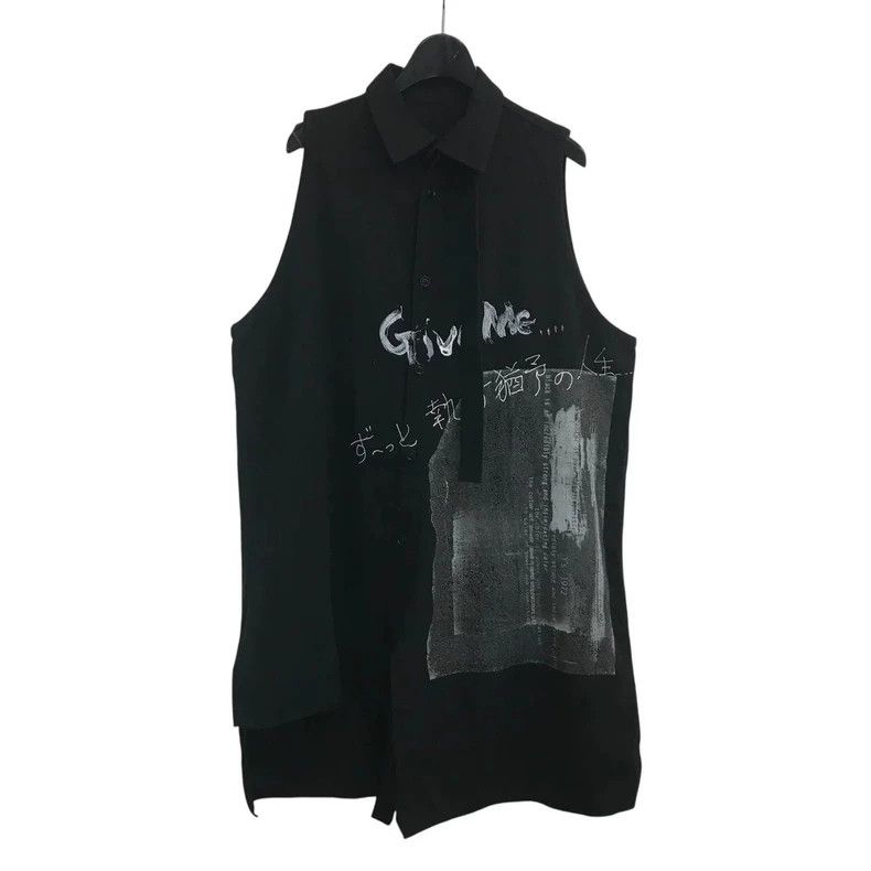 Y's Y's Asymmetric bonded printed sleeveless shirt Size US S / EU 44-46 / 1 - 1 Thumbnail