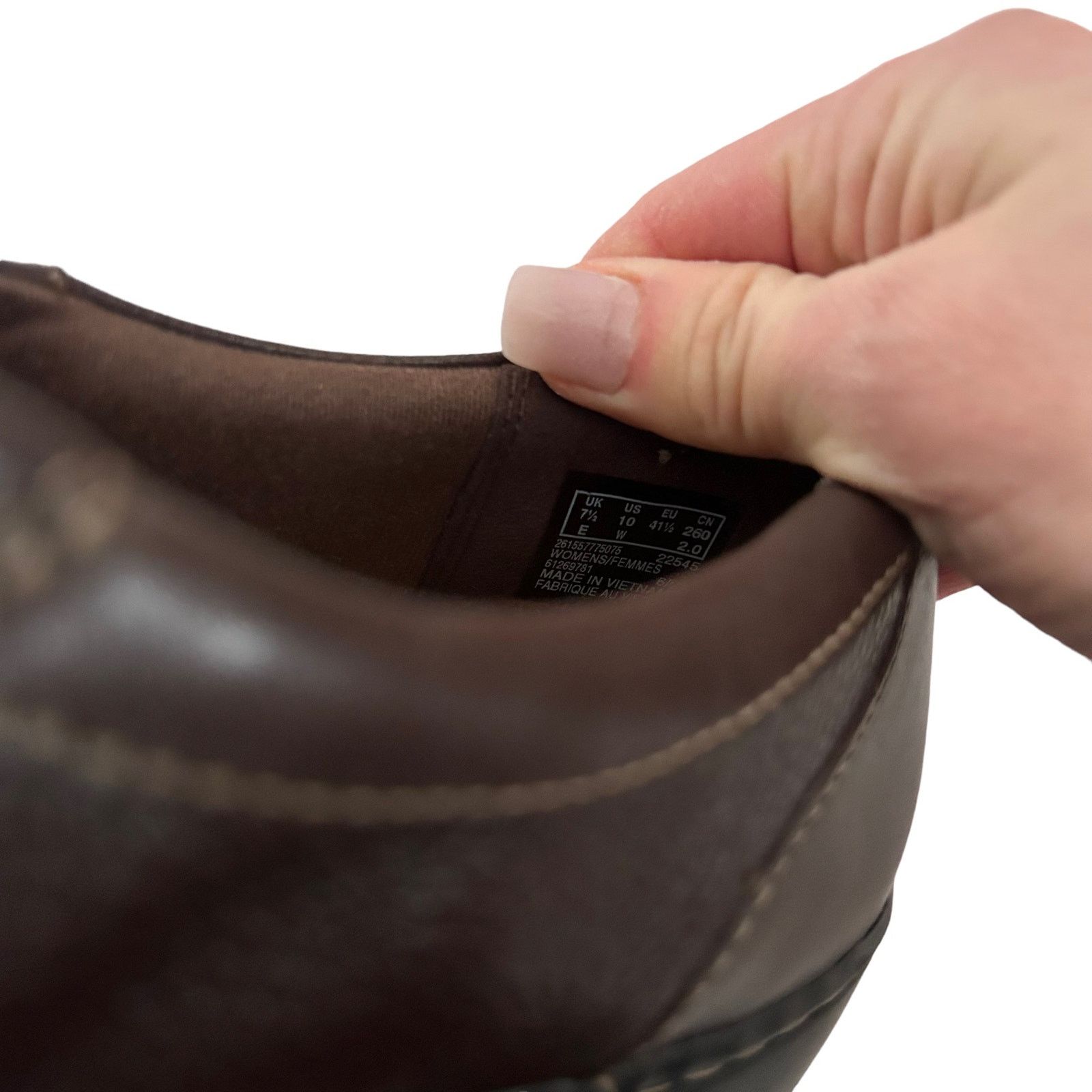 Clarks Clarks Cora Giny Brown Leather Loafers Sz 10W Size US 10 / IT 40 - 6 Thumbnail