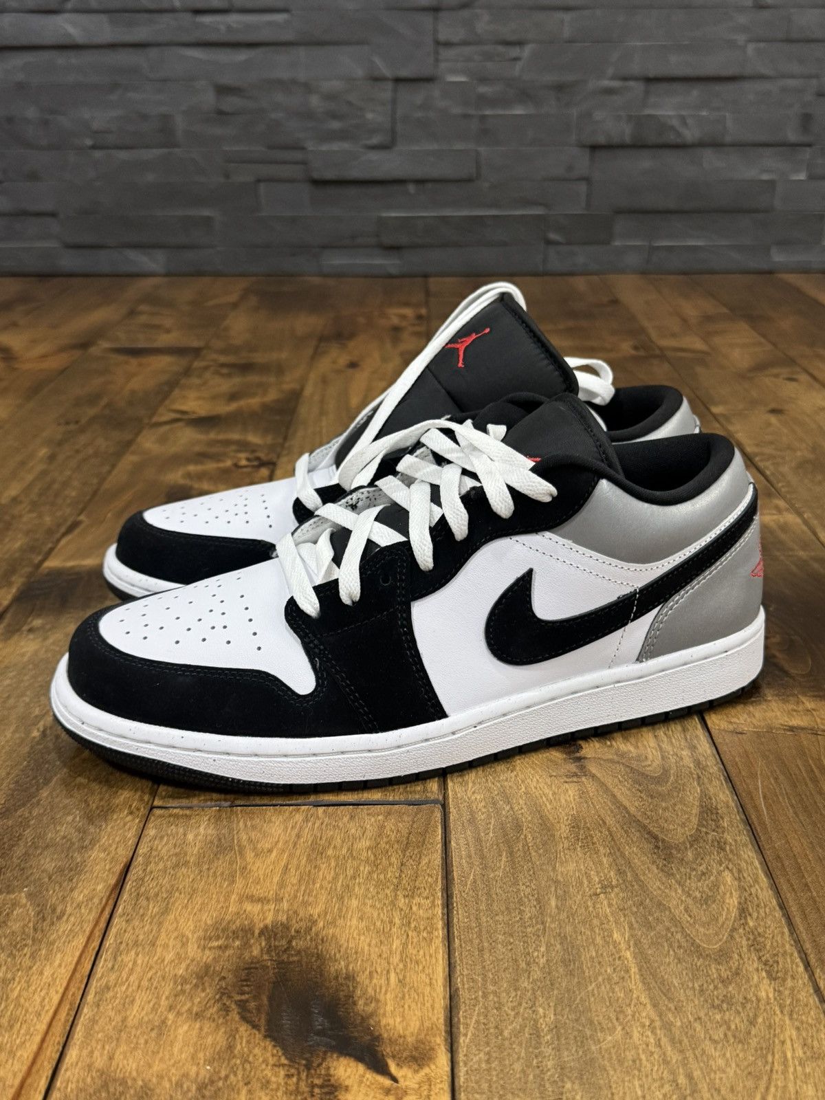 Air Jordan Low SE Fire Red Black Matte Silver