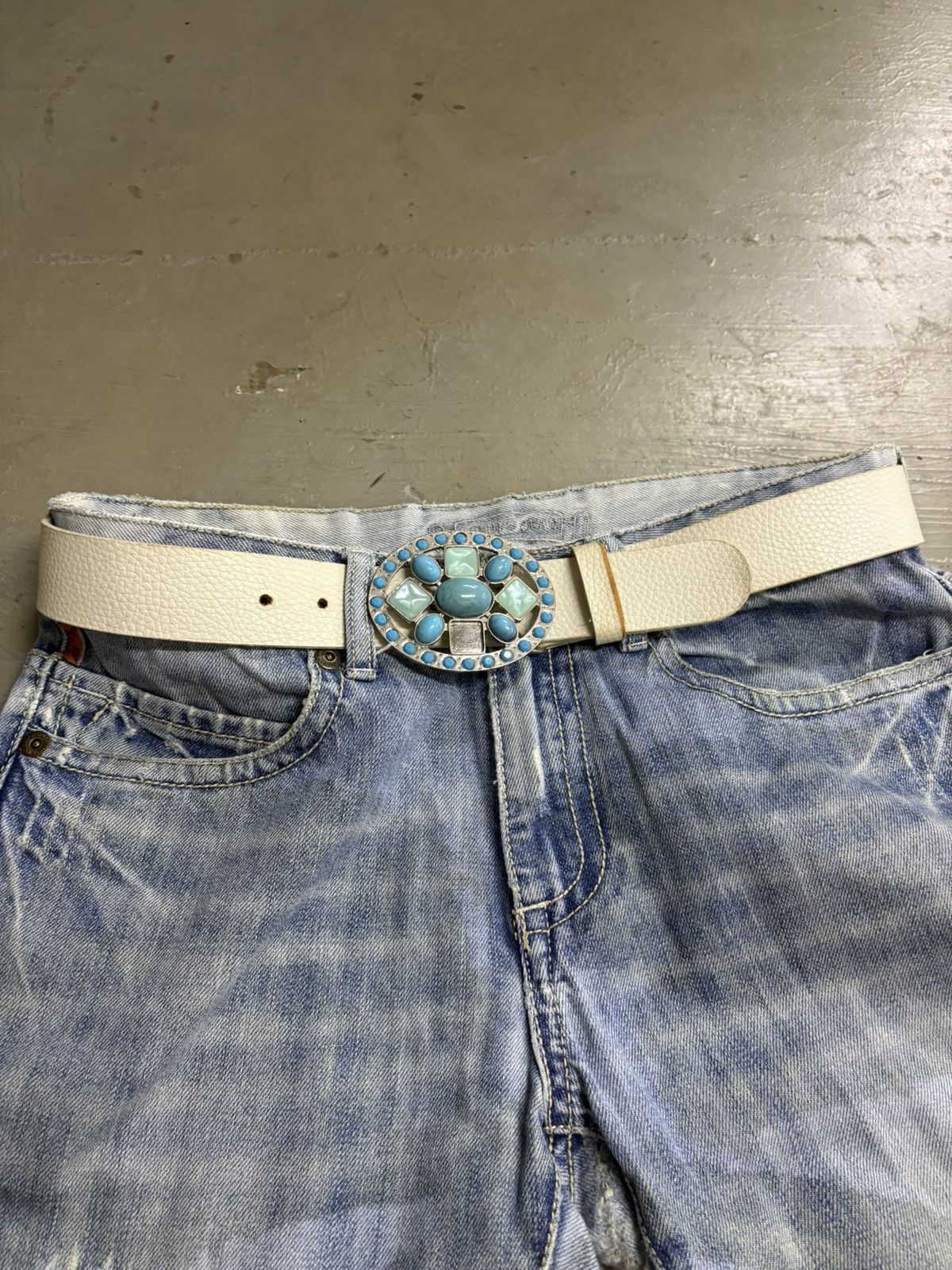 Gothic avant garde studded kmrii style belt hype