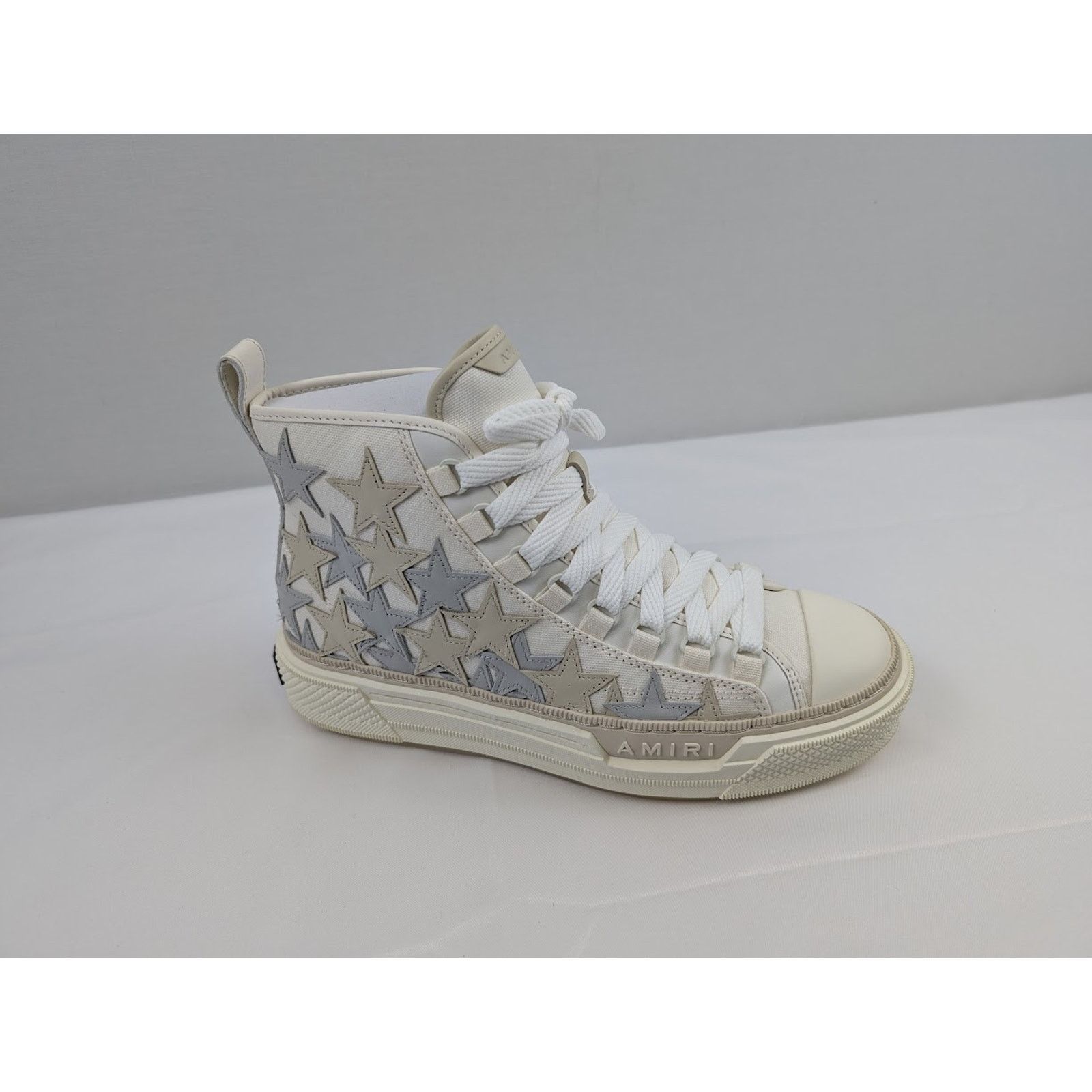 Amiri o1rshd1 Q:2 / Stars Court High-Top Sneakers in Grey / White Size US 9 / EU 42 - 5 Thumbnail