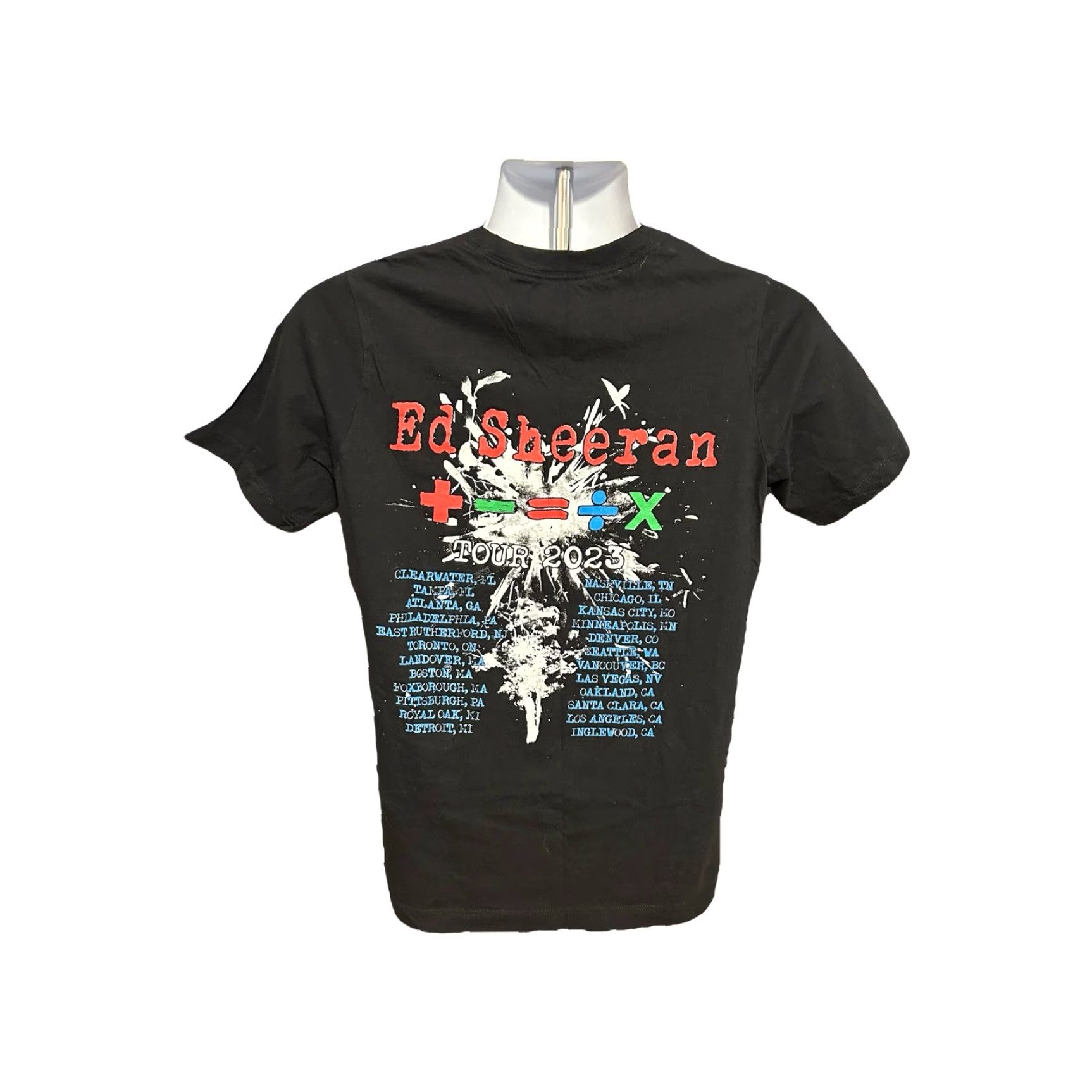 Doublet Ed Sheeran 2023 Tour Shirt Women Medium Black Short Sleeve Double Sided Crew Shirt Women M Black Ed Sheeran Concert Tee T Shirt JTC Activewear Logo Size M / US 6-8 / IT 42-44 - 6 Thumbnail