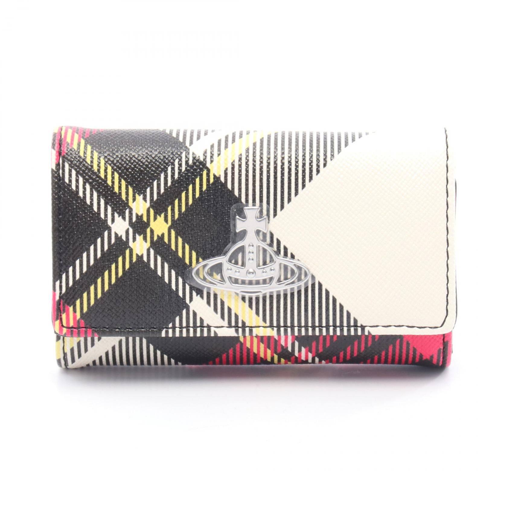 Vivienne Westwood Vivienne Westwood Vivienne Westwood Orb PVC Coated Canvas Key Case Plastic / Synthetic Key case 51020001S0012O101 DUTY FREE for USA Size ONE SIZE - 1 Thumbnail