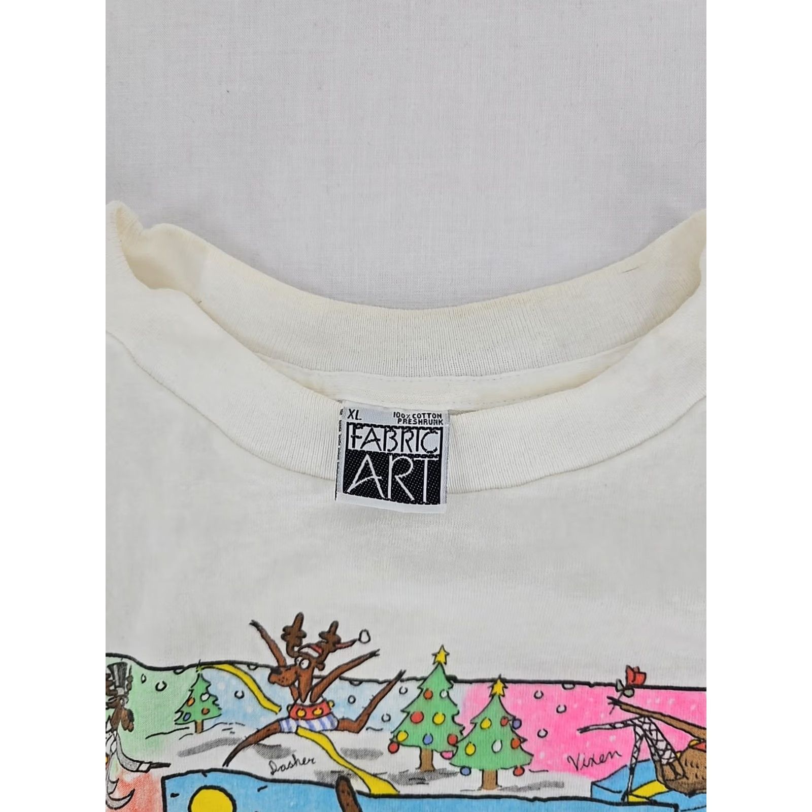 Tiffany & Co. Star Heart Ring, Sterling Silver (SV925) and  VINTAGE Fabric Art Graphic Tee White XL Rudolph Reindeers Christmas Adler Ring Men