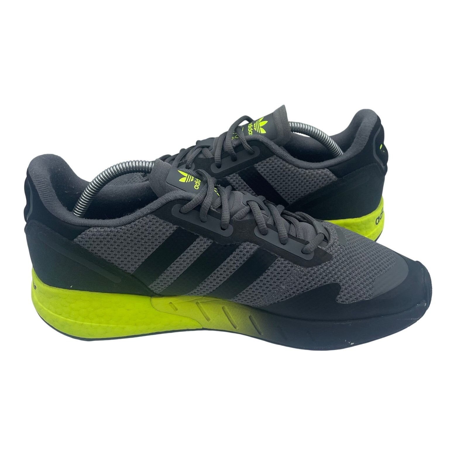 Adidas Adidas ZX 1K Boost Grey Black Solar Yellow Shoes Mens 11 Size US 11 / EU 44 - 5 Thumbnail