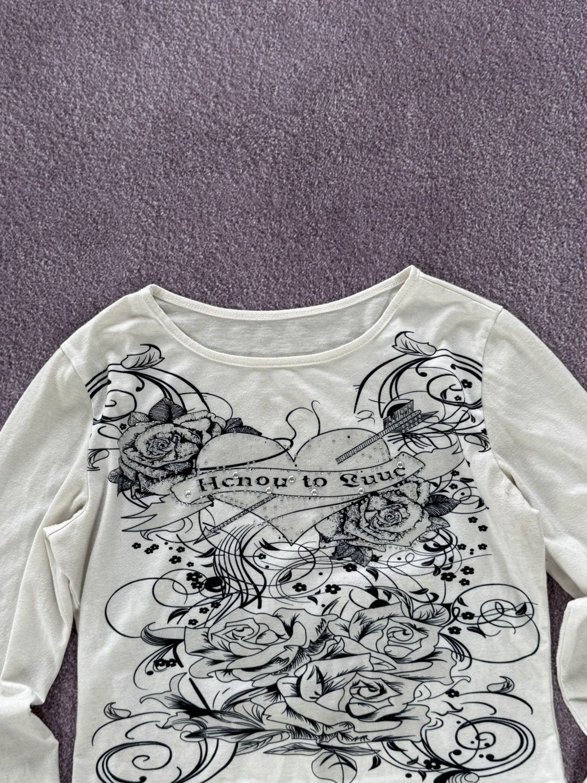 Hysteric Glamour Vintage Y2K Aesthetic Gothic 00s Long Sleeve T-Shirt Size M / US 6-8 / IT 42-44 - 2 Thumbnail