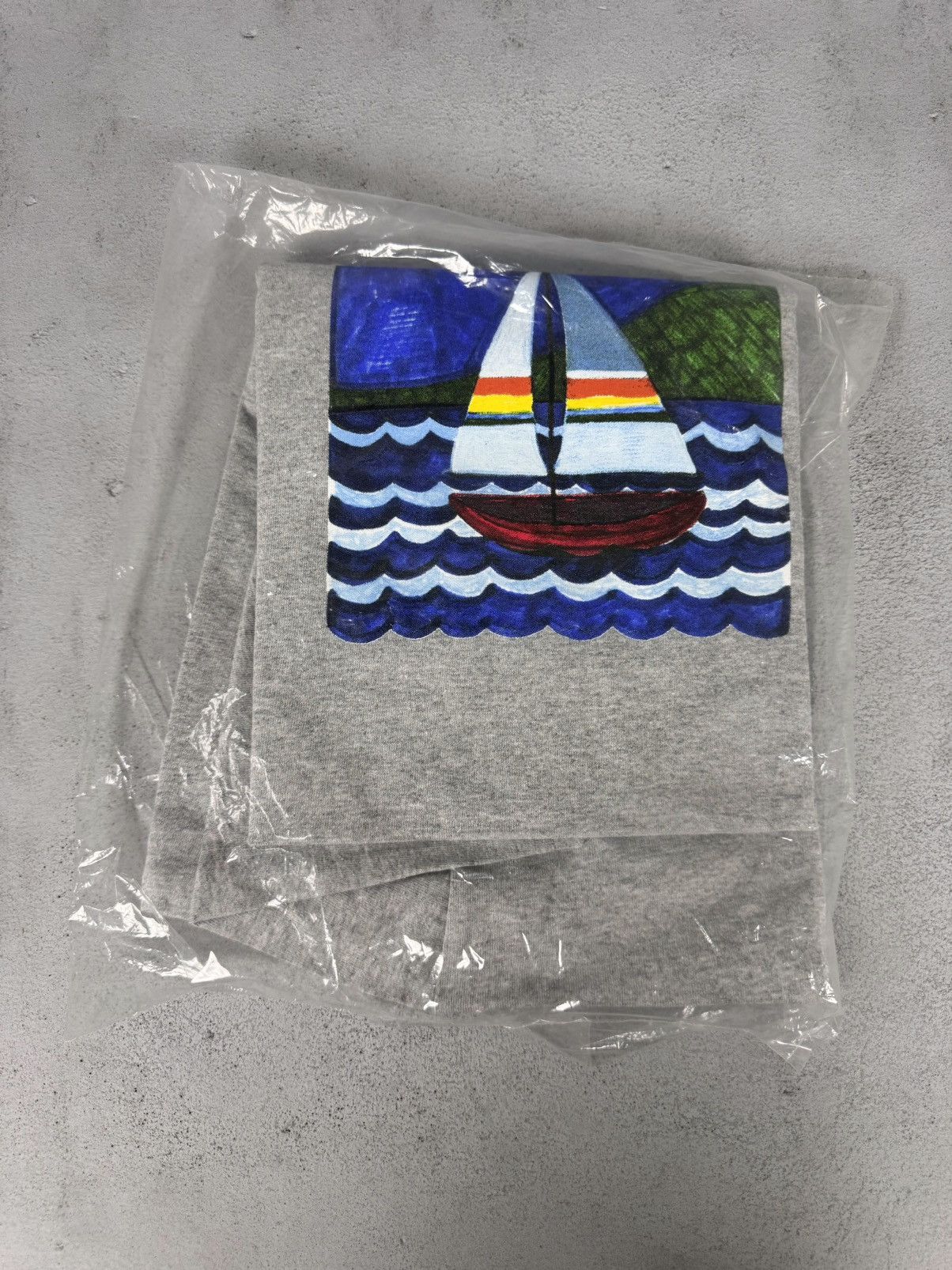 Supreme Supreme SS20 Sailboat Tee - Grey XL Size US XL / EU 56 / 4 - 2 Thumbnail
