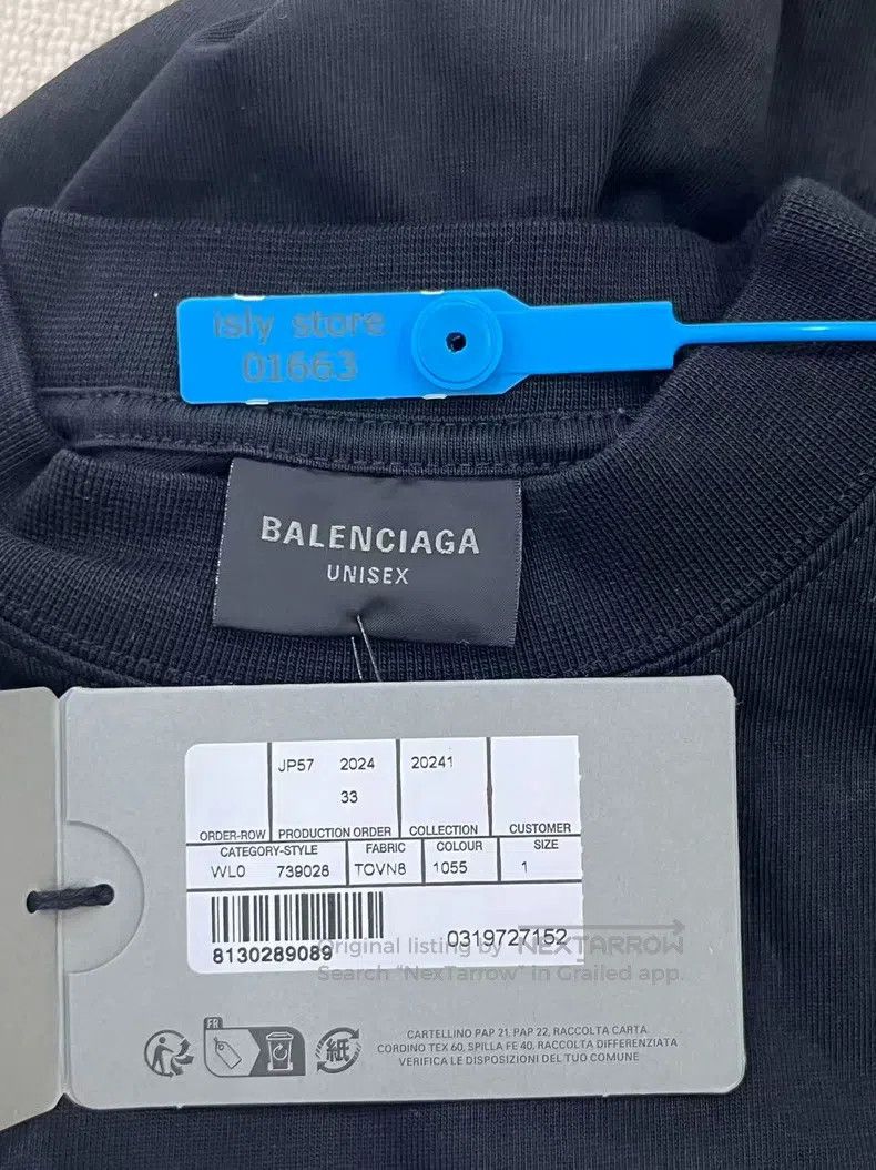 Balenciaga Balenciaga Solid color letter print round-neck short-sleev Size US S / EU 44-46 / 1 - 4 Thumbnail