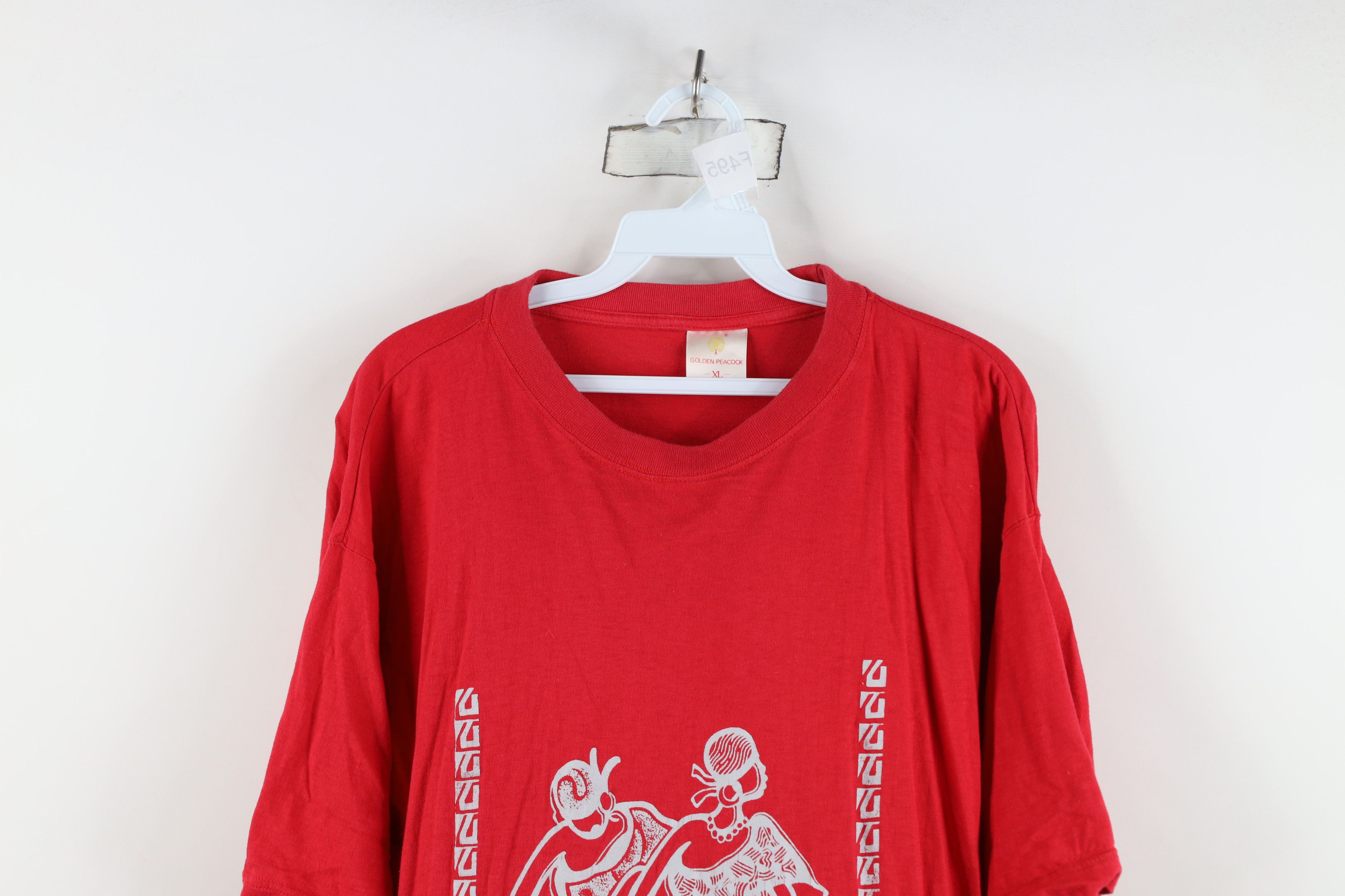 Vintage Vintage 90s Streetwear Tribal Art Short Sleeve T-Shirt Size US XL / EU 56 / 4 - 2 Thumbnail