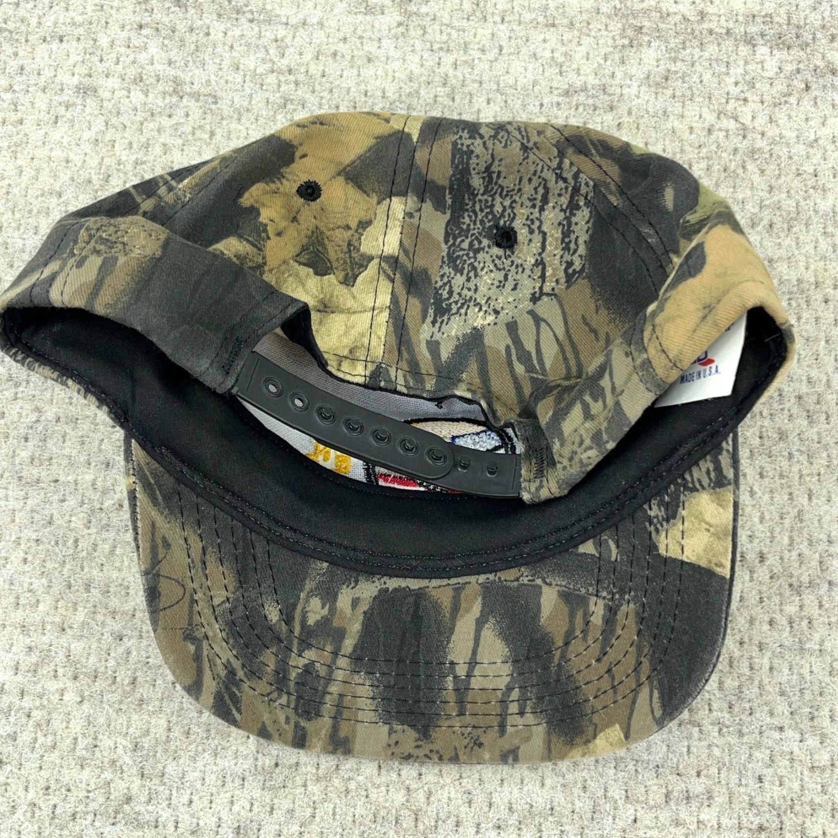 Realtree VINTAGE Realtree Camo Hat Cap SnapBack 80s 90s Made In USA Fox Valley Labor Mens Size ONE SIZE - 4 Thumbnail