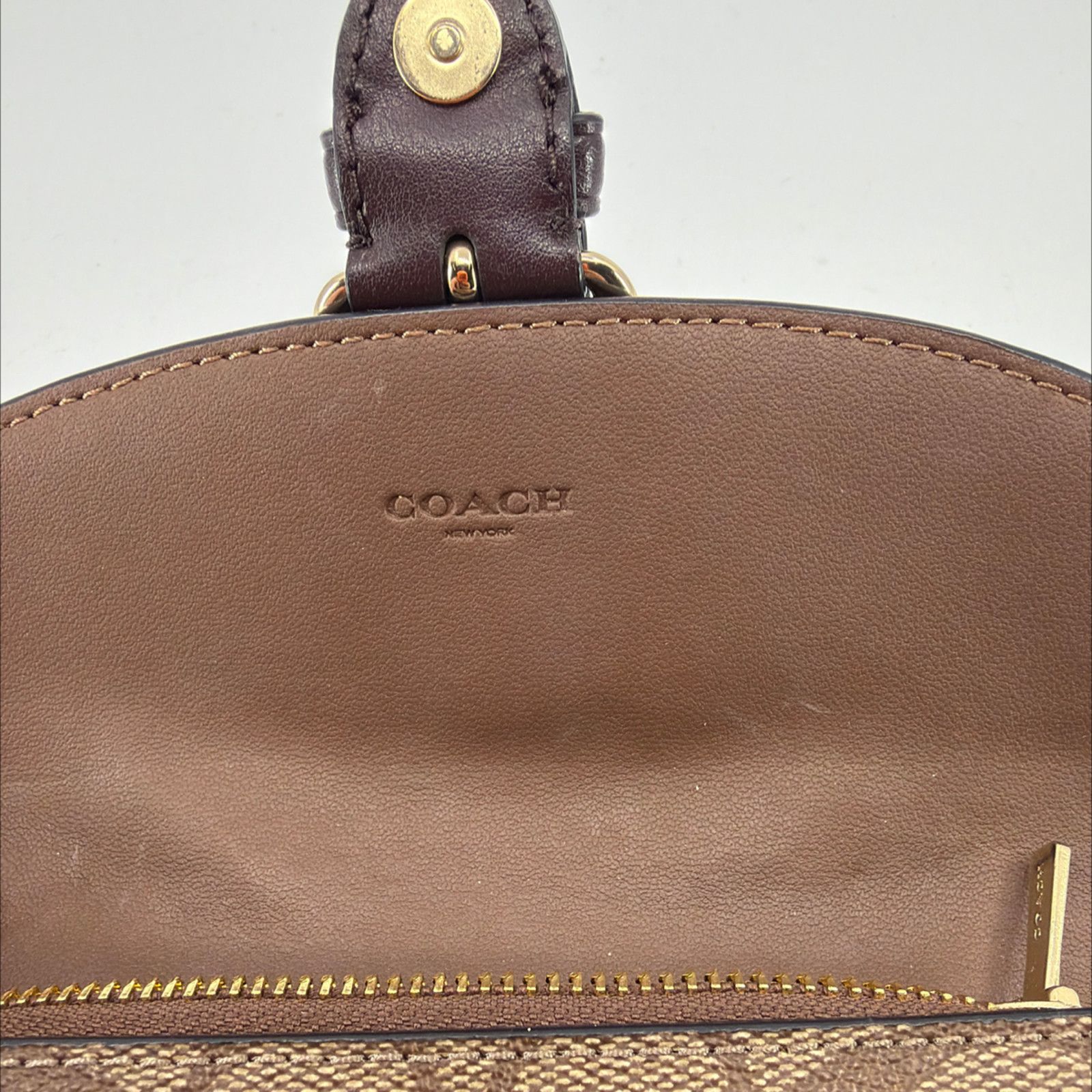 Coach Coach Buckle Small Wallet Brown Signature Canvas Size ONE SIZE - 5 Thumbnail