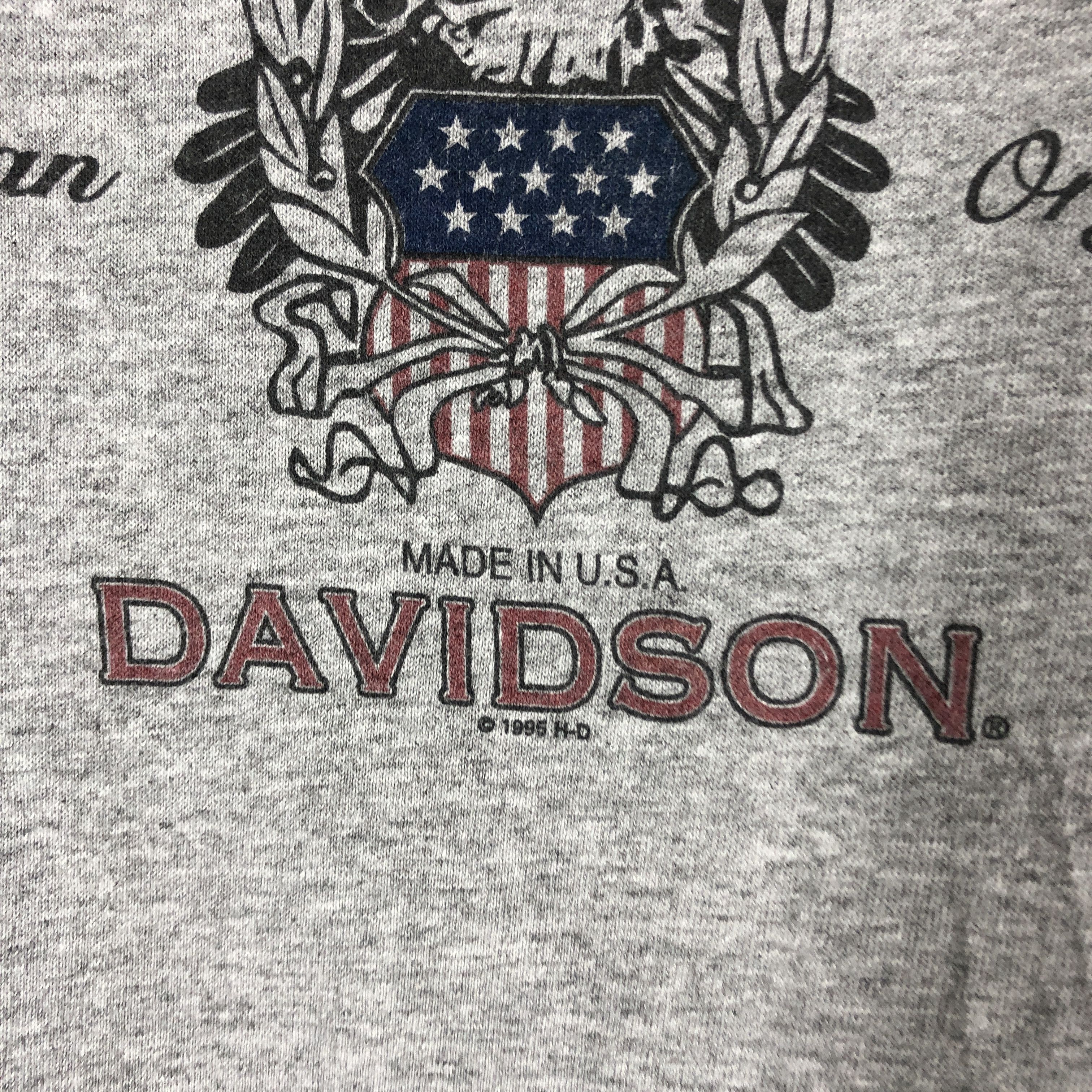 Harley Davidson Vintage 1995 HARLEY DAVIDSON Crew Neck T Shirt #1003/AJ Size US M / EU 48-50 / 2 - 3 Thumbnail