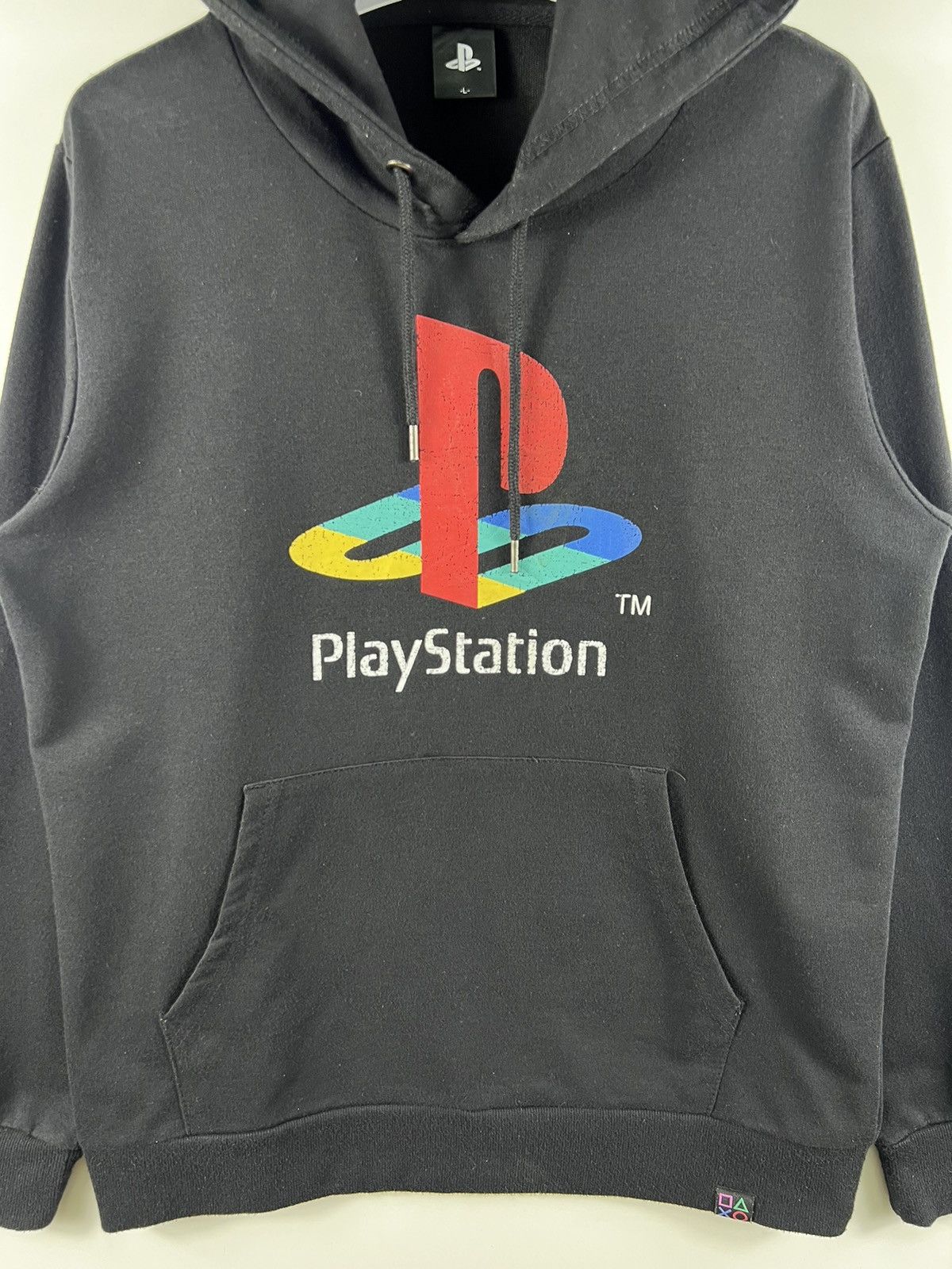 Nintendo × Playstation 🌟 PLAYSTATION BIG LOGO Hoodie Black - L Size US M / EU 48-50 / 2 - 4 Thumbnail