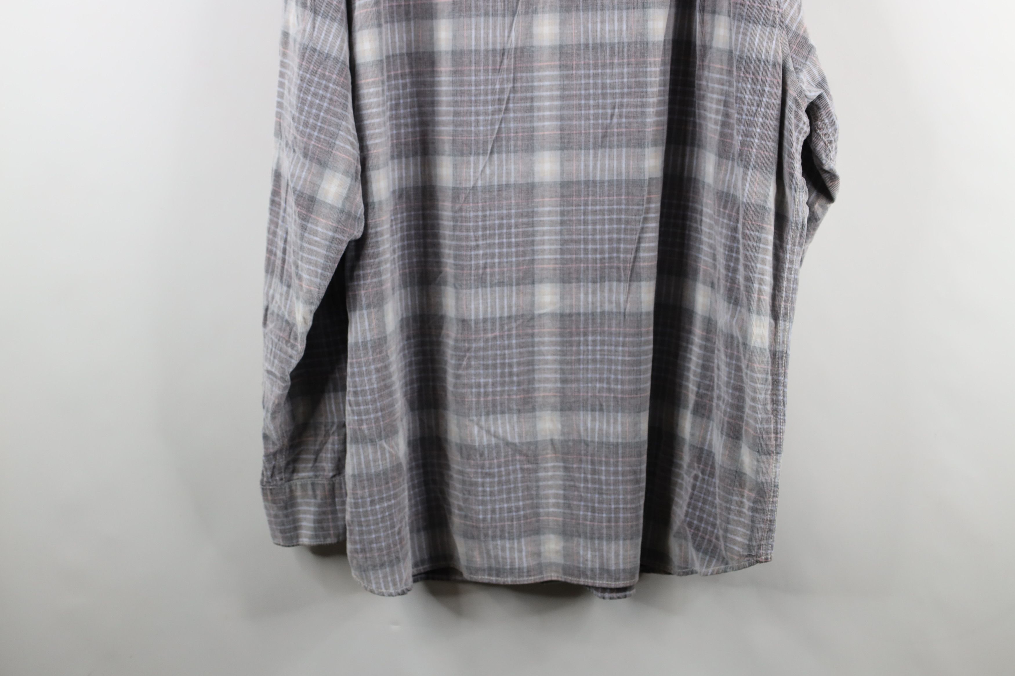 Tommy Bahama × Vintage Vintage Tommy Bahama Corduroy Collared Button Shirt Plaid Size US XXL / EU 58 / 5 - 14 Thumbnail