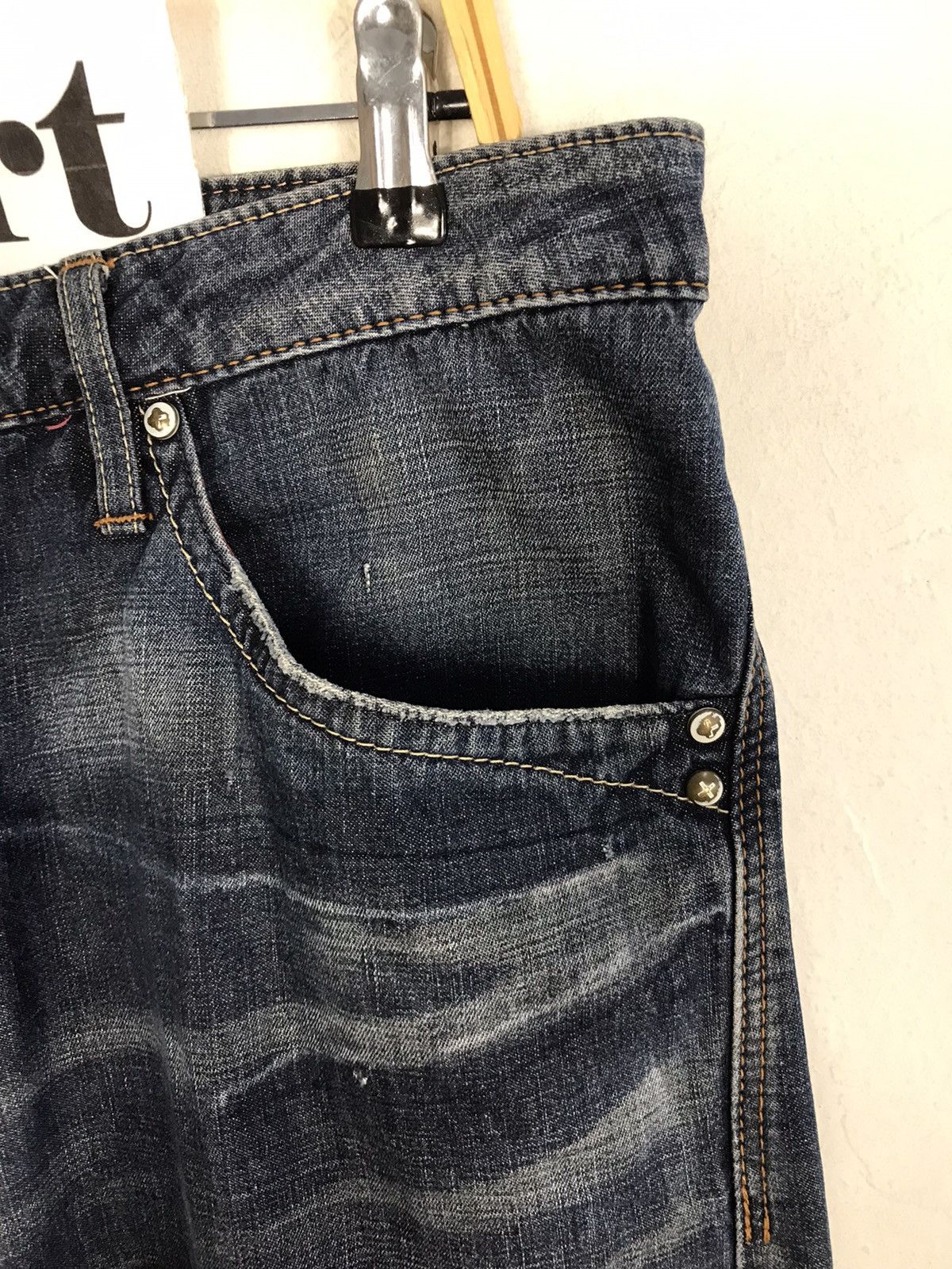 Edwin × Japanese Brand × Vintage Vintage Edwin Function Distressed Zipper Denim Short Size US 35 - 5 Thumbnail